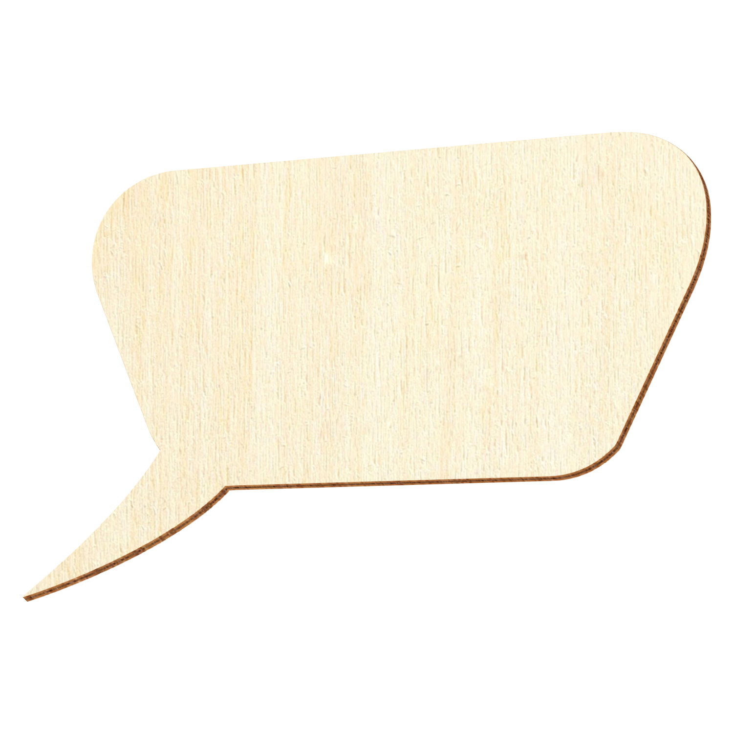 Sprechblase Trapez Holz Zuschnitt 3-50cm