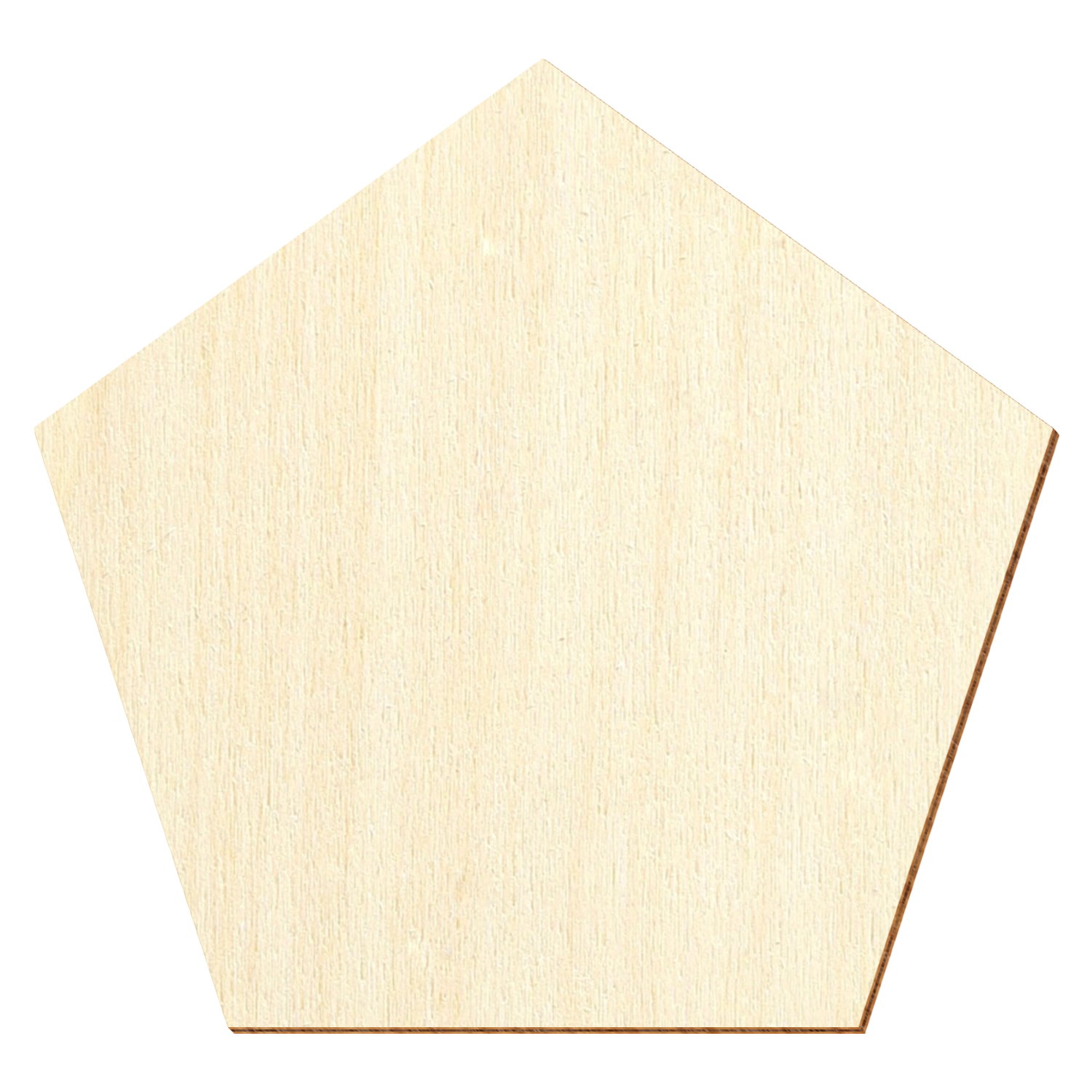 Pentagon Fünfeck Holz Zuschnitt 3-50cm