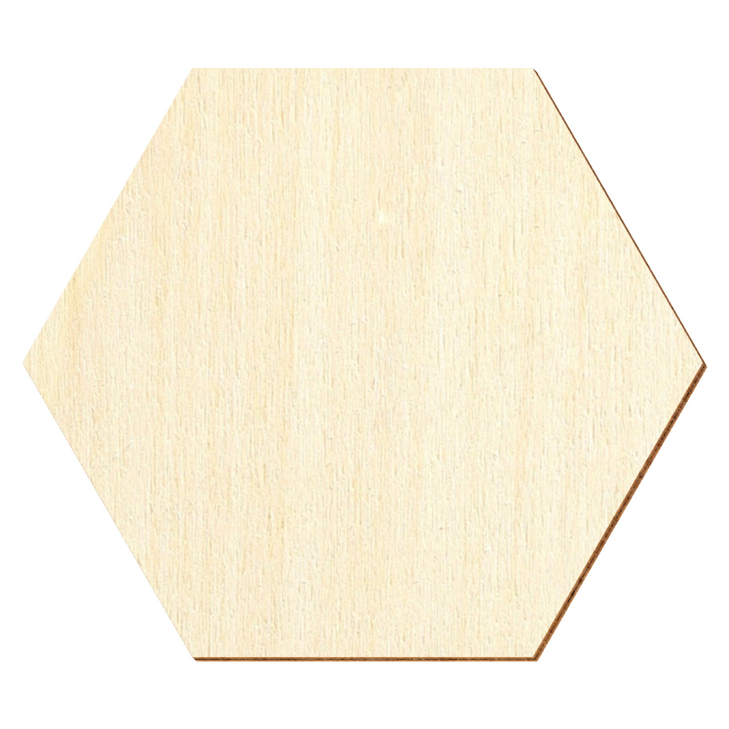 Hexagon Sechseck Holz Zuschnitt 3-50cm