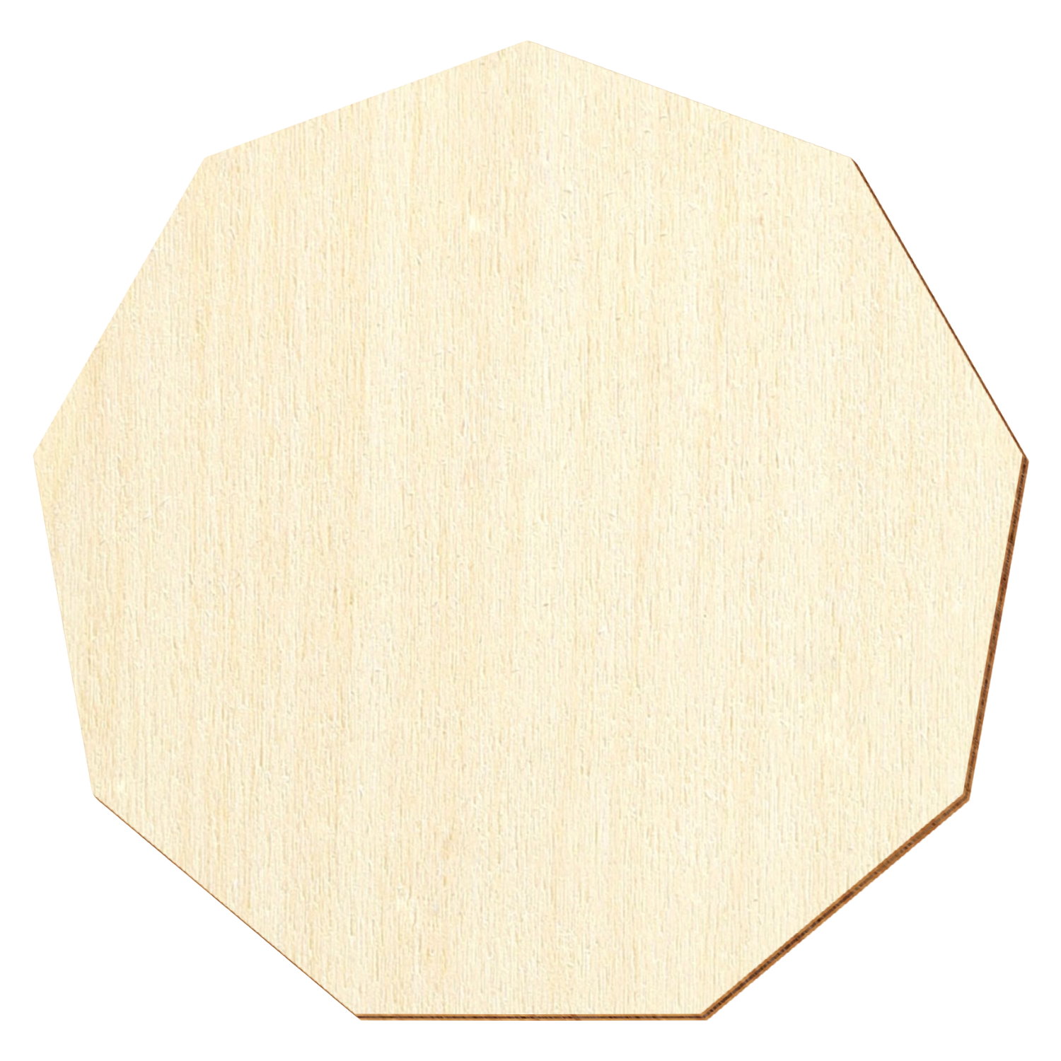Nonagon Neuneck Holz Zuschnitt 3-50cm