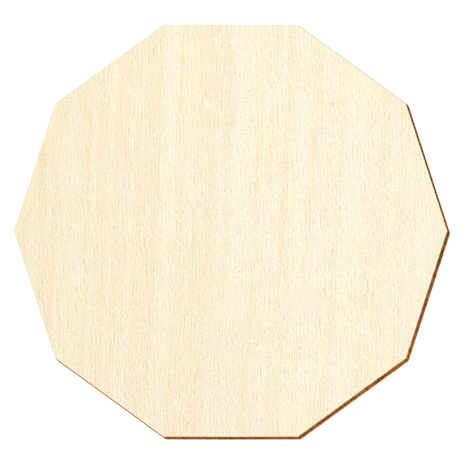 Dekagon Zehneck Holz Zuschnitt 3-50cm