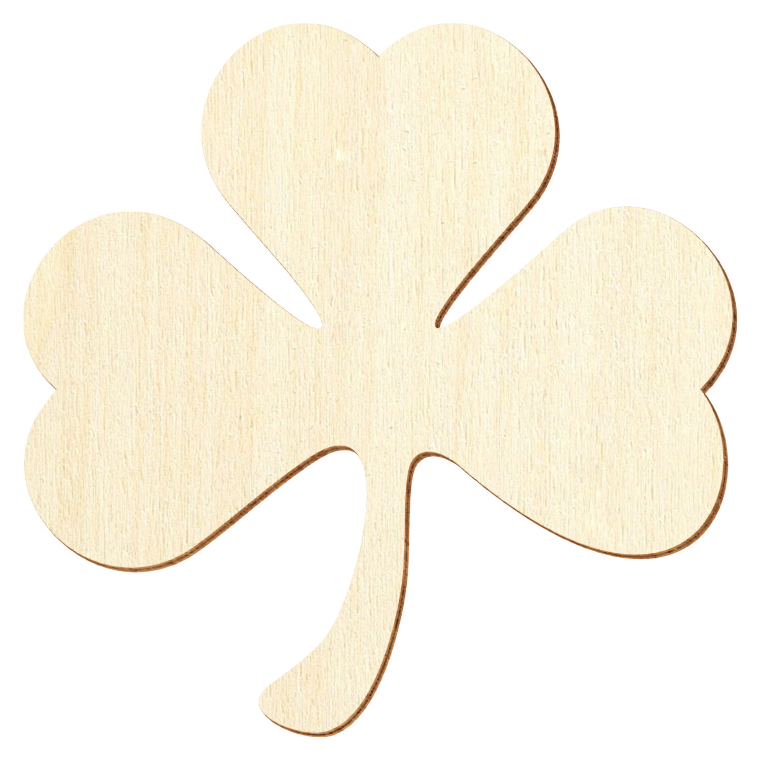 Irisches Kleeblatt Holz Zuschnitt 3-50cm