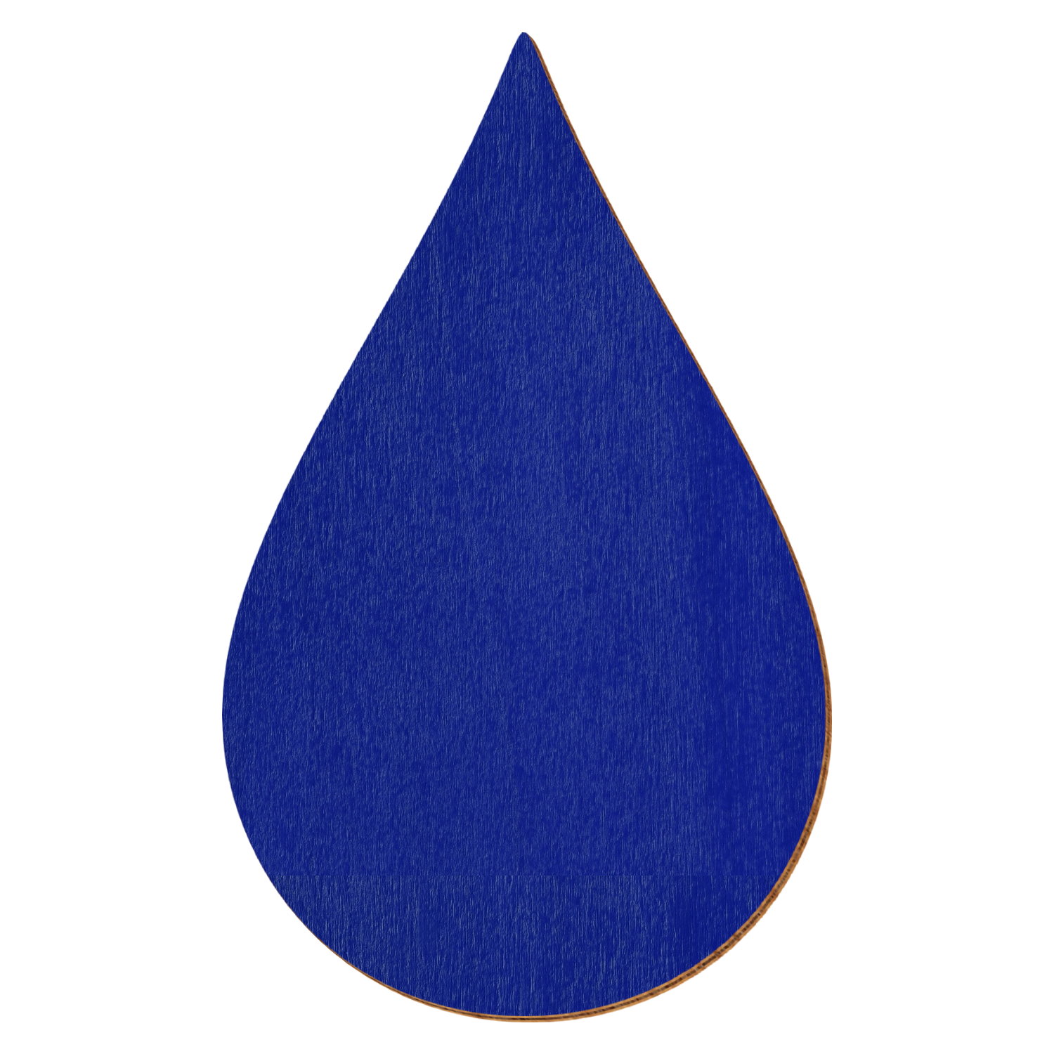 Regentropfen Blau Holz Zuschnitt 3-50cm