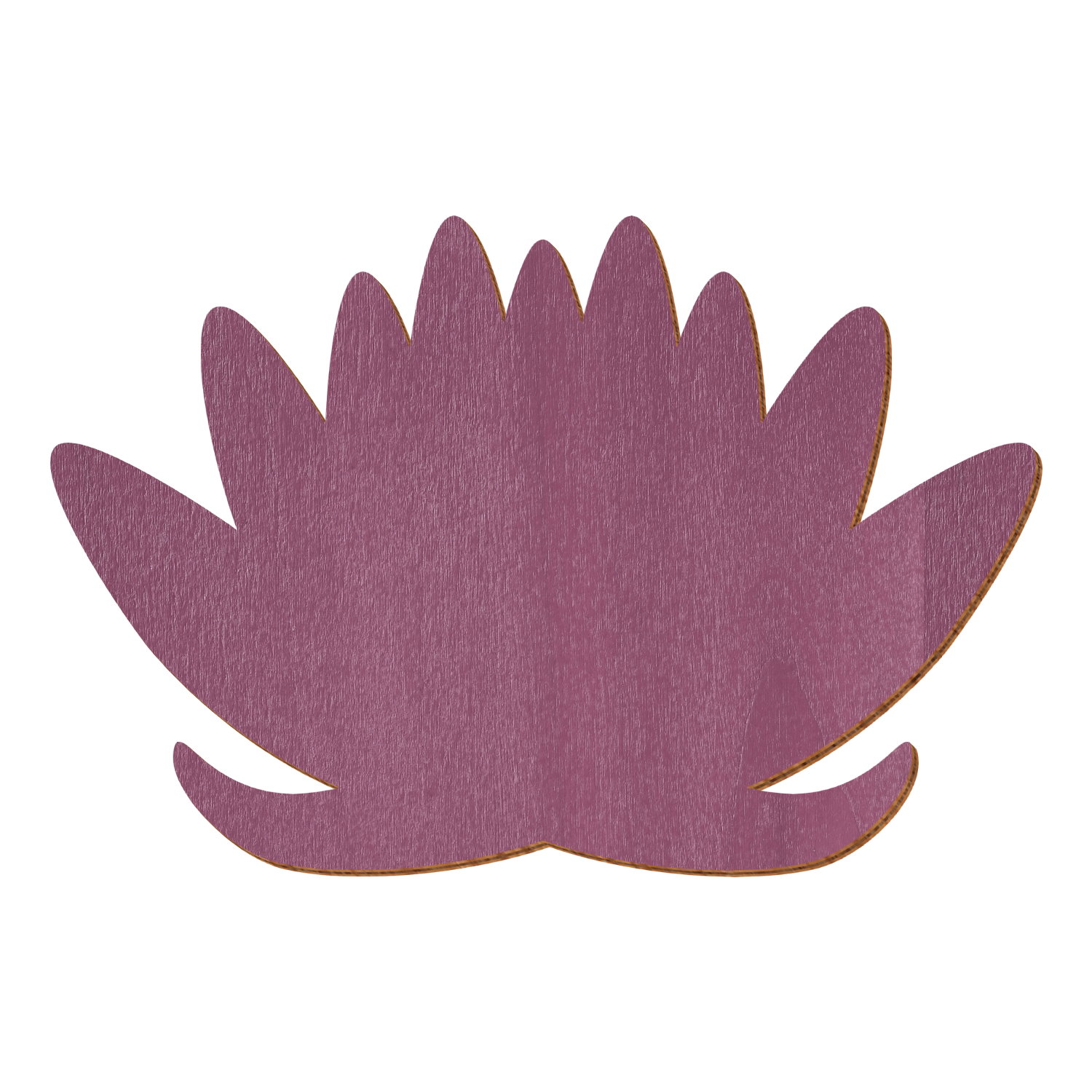 Lotusblüte Violett Holz Zuschnitt 3-50cm