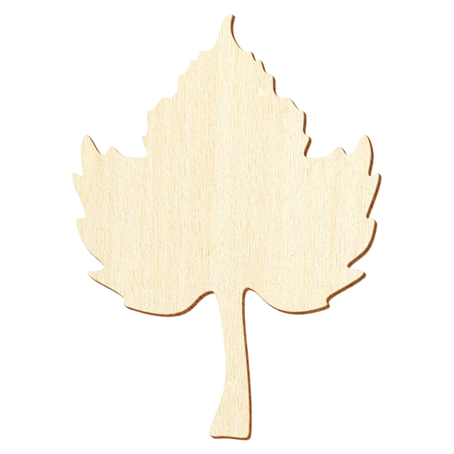 Kürbisblatt Holz Zuschnitt 3-50cm