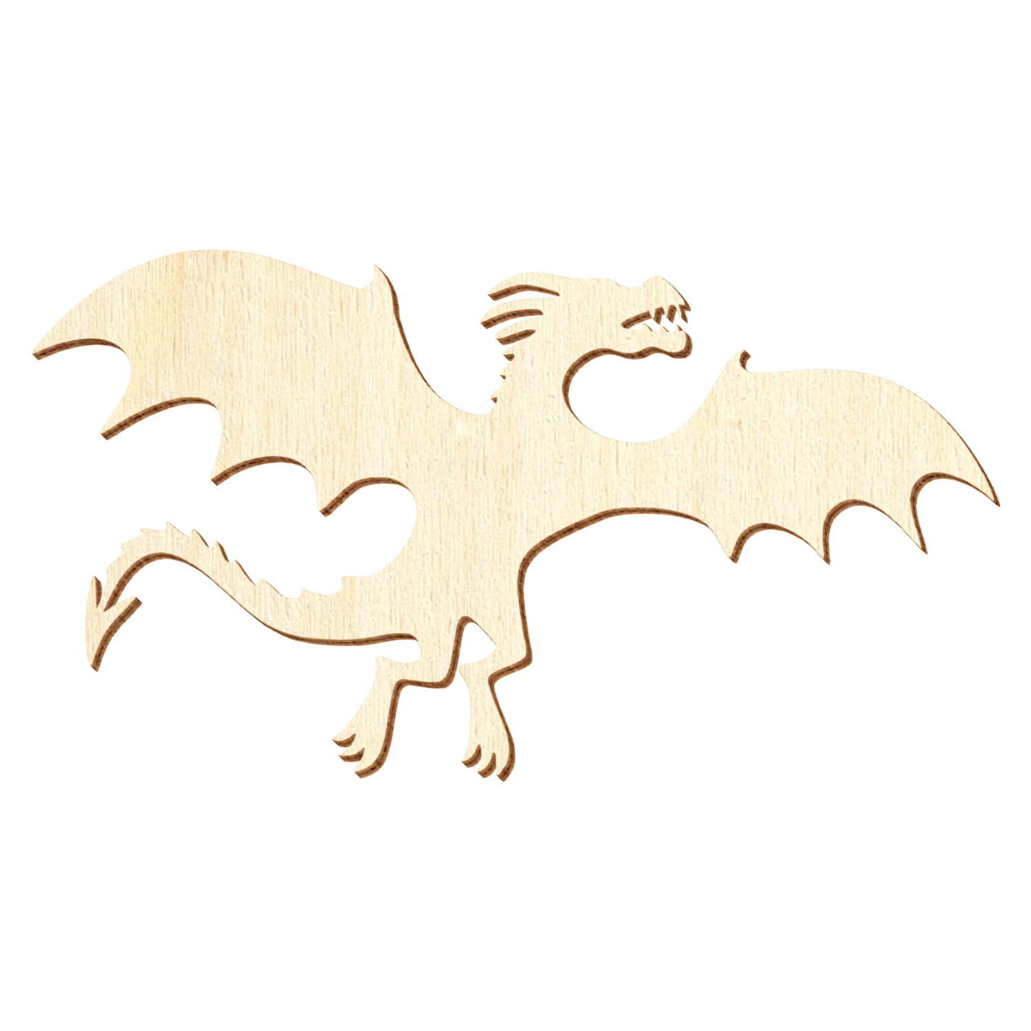 Fliegender Drachen Holz Zuschnitt 5-50cm