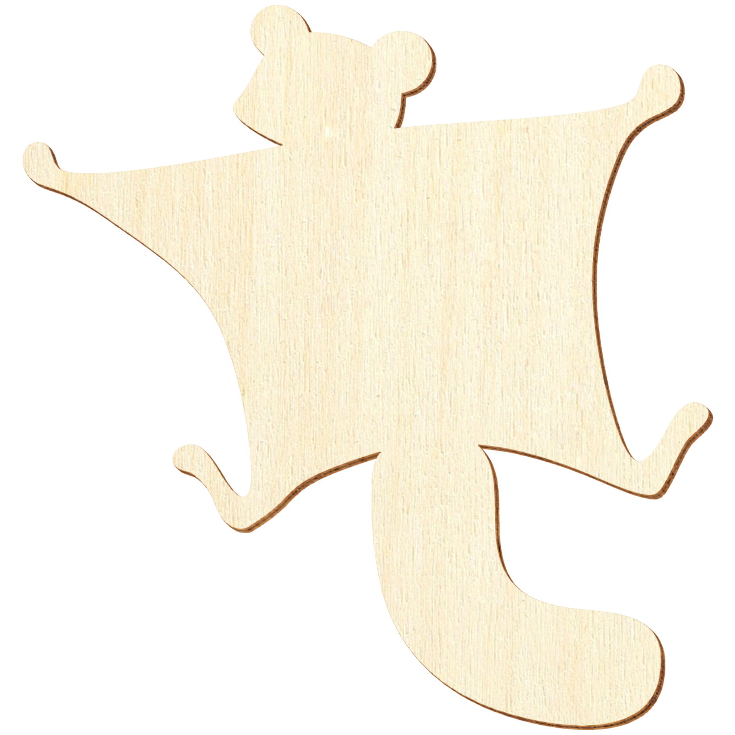 Flughörnchen Holz Zuschnitt 3-50cm