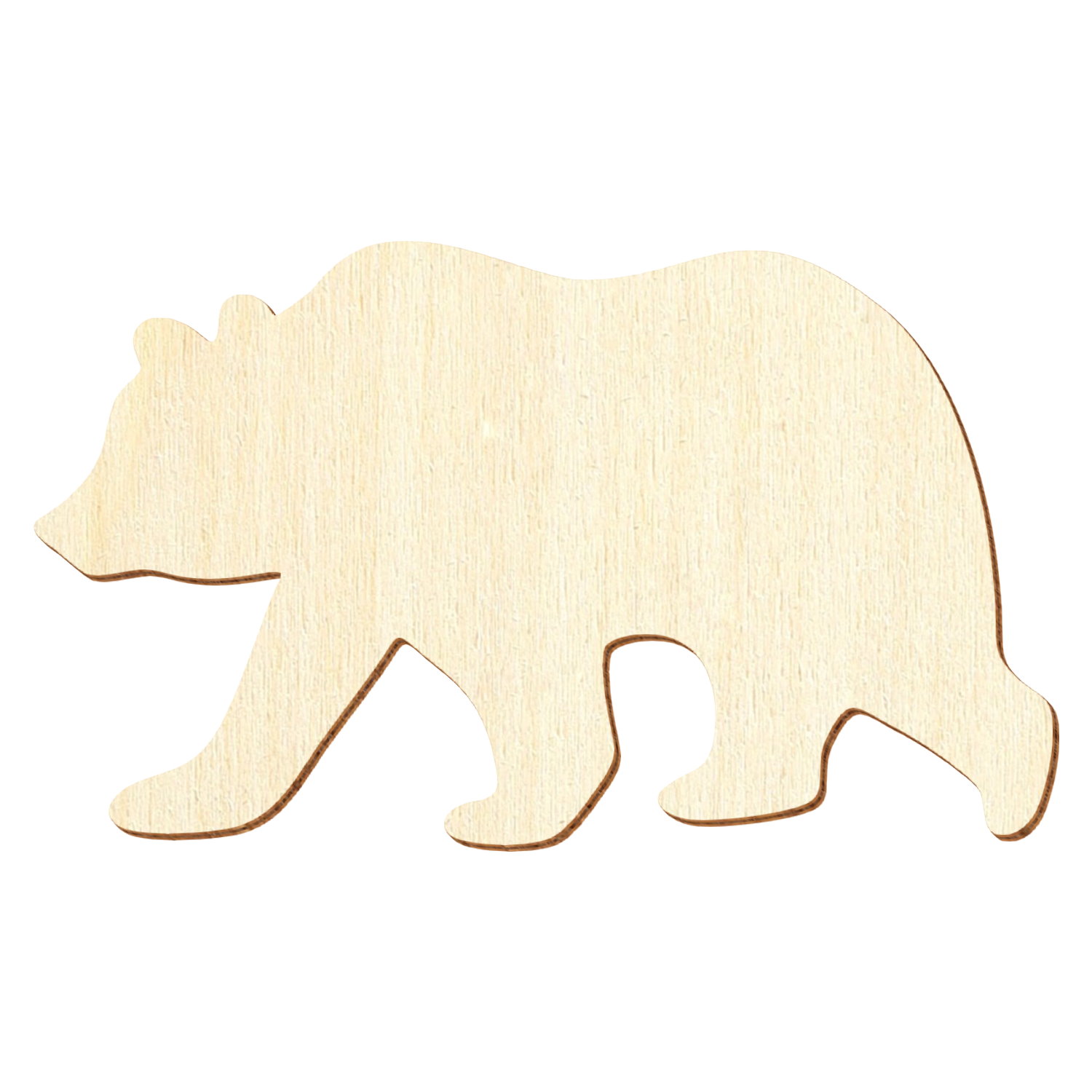 Grizzlybär Holz Zuschnitt 3-50cm