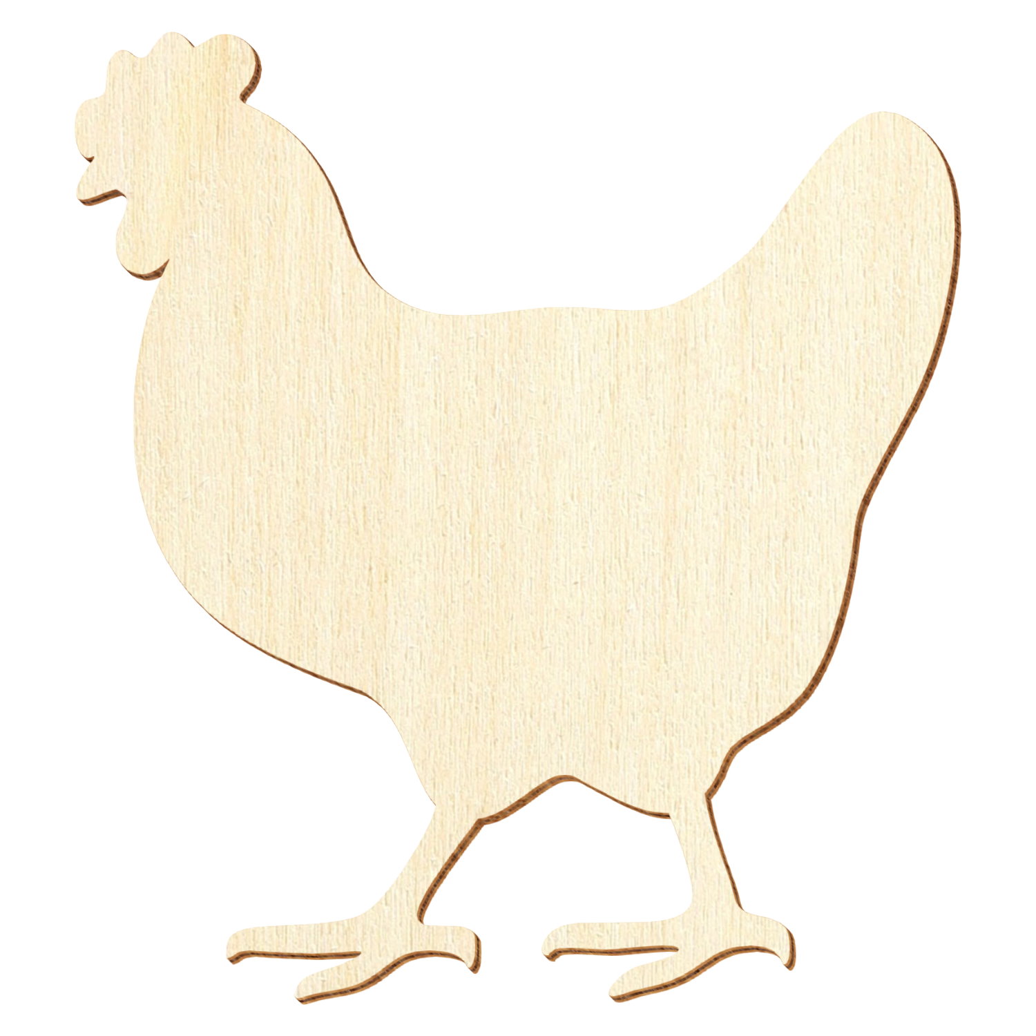 Huhn V1 Holz Zuschnitt 3-50cm