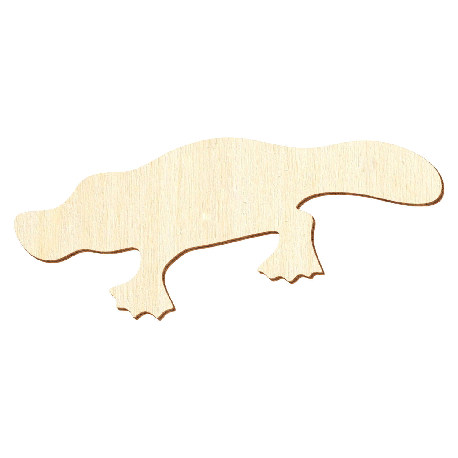 Schnabeltier Holz Zuschnitt 3-50cm