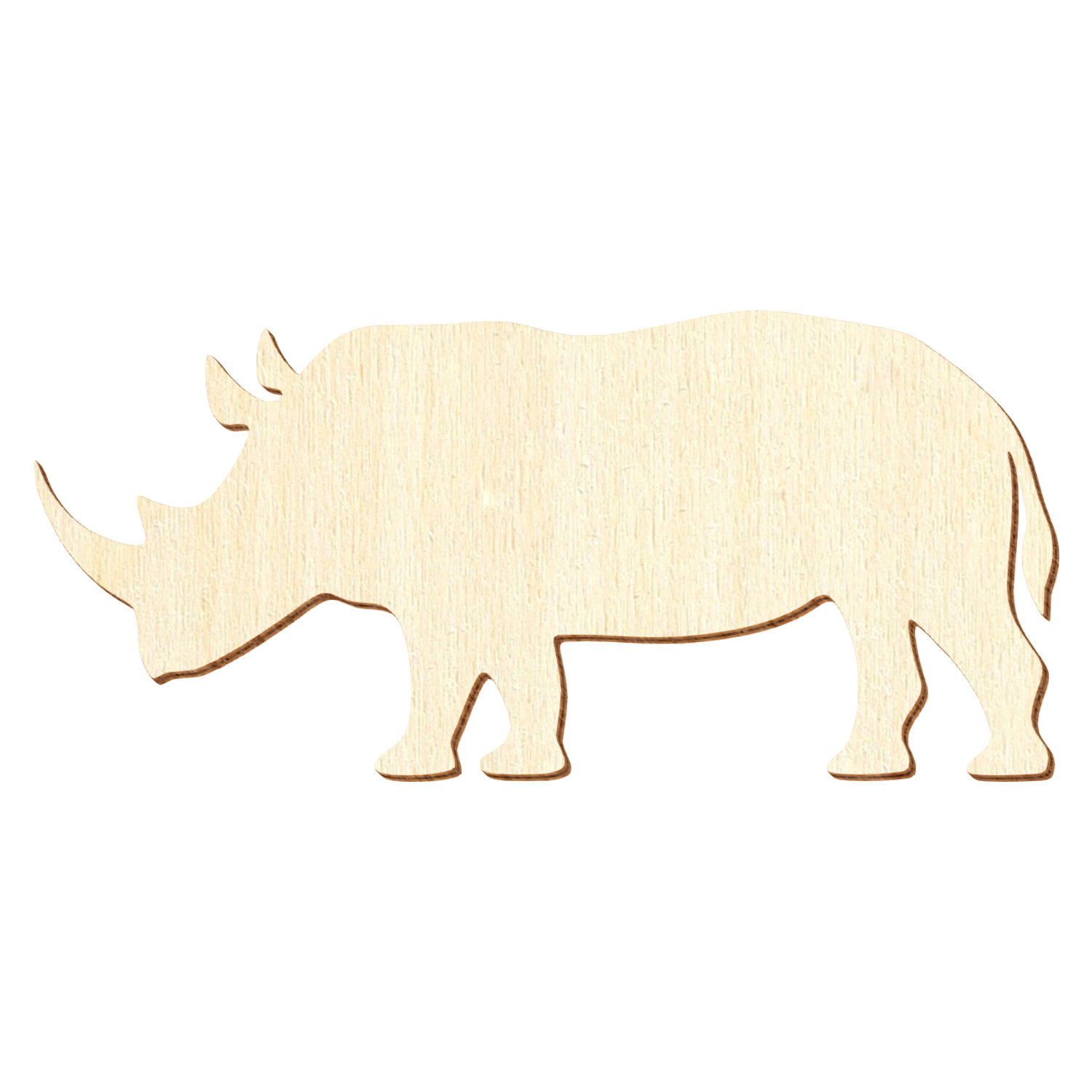 Nashorn Holz Zuschnitt 3-50cm