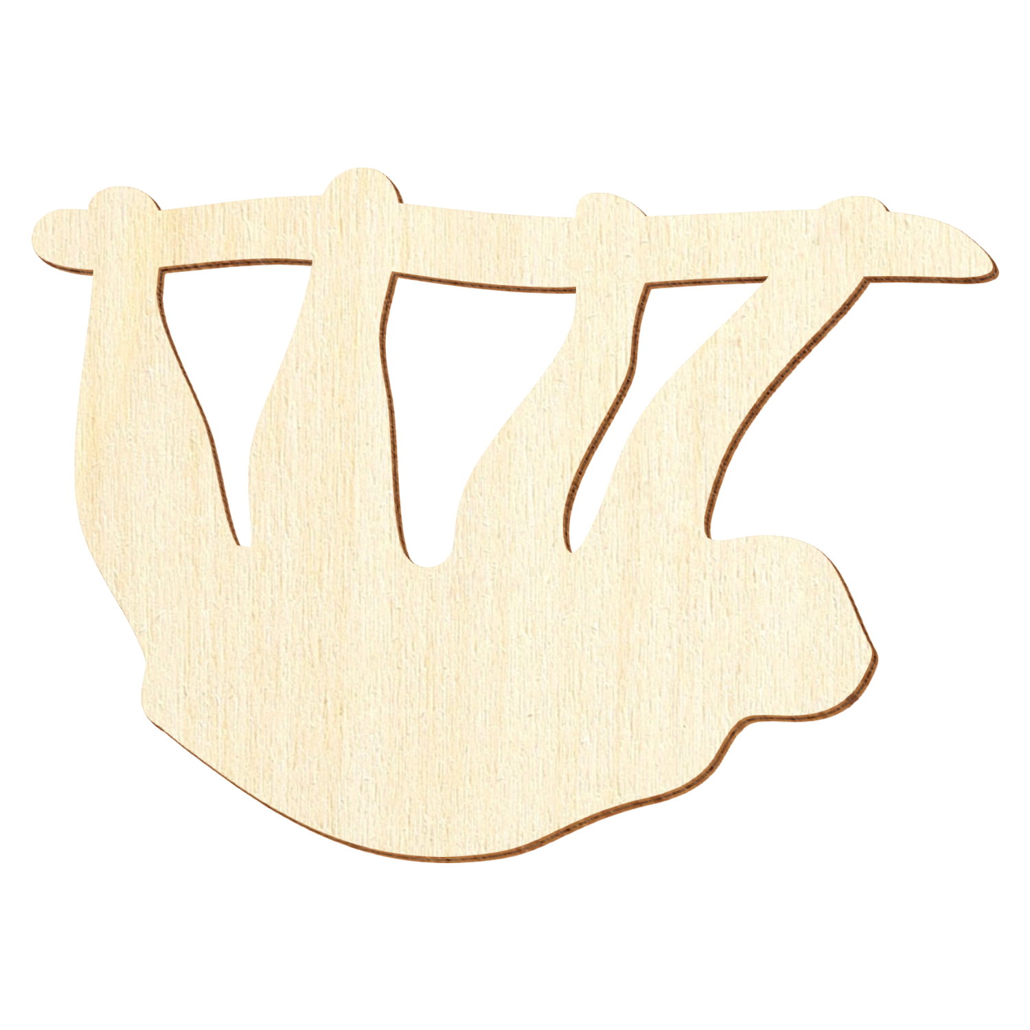 Faultier Holz Zuschnitt 3-50cm