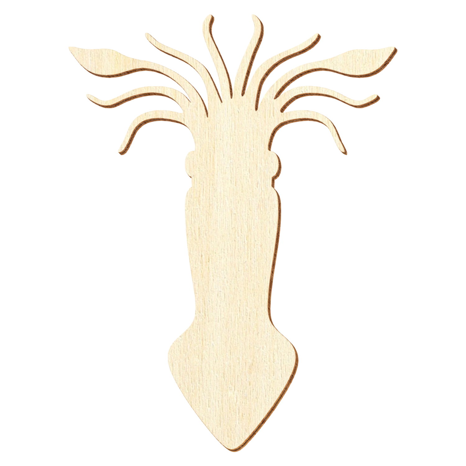 Tintenfisch Holz Zuschnitt 5-50cm