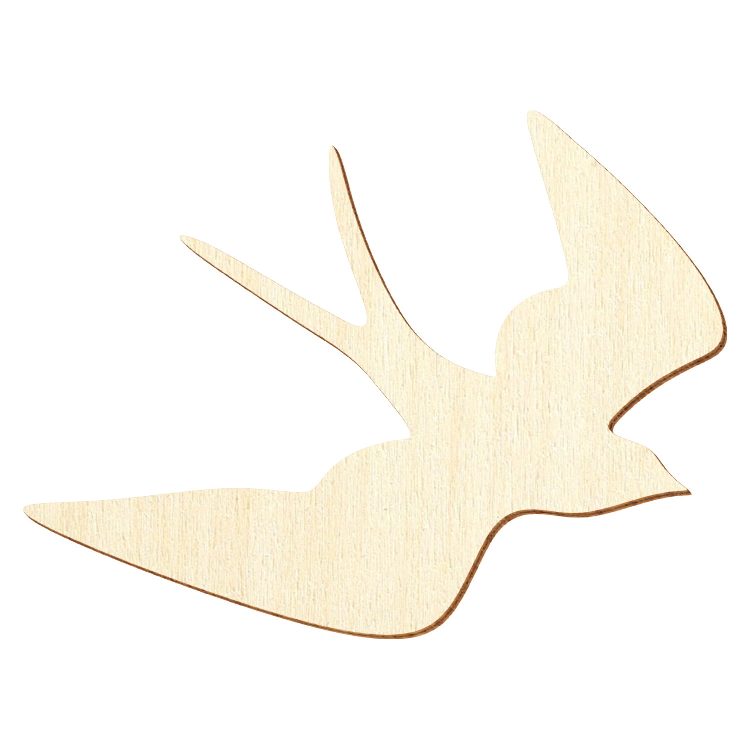Fliegende Schwalbe Holz Zuschnitt 3-50cm