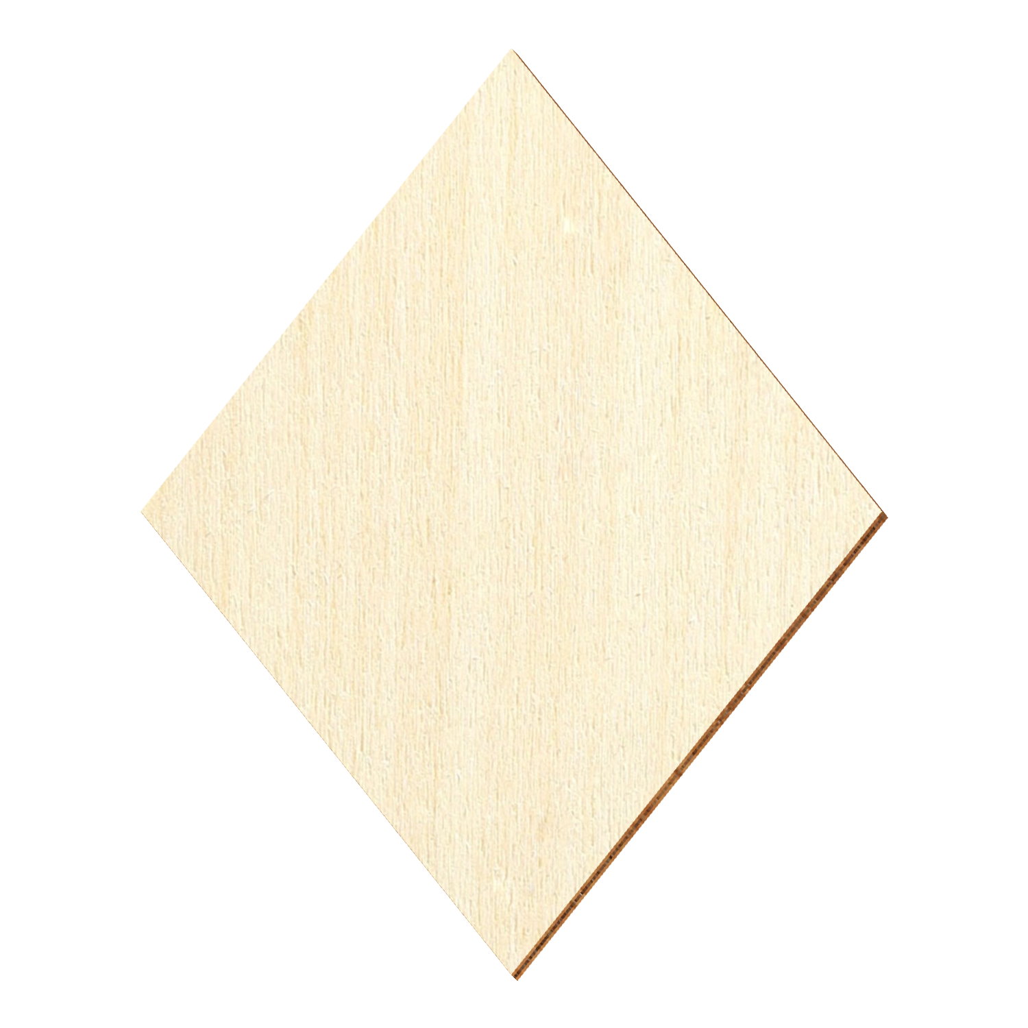 Raute Rhombus Holz Zuschnitt 3-50cm