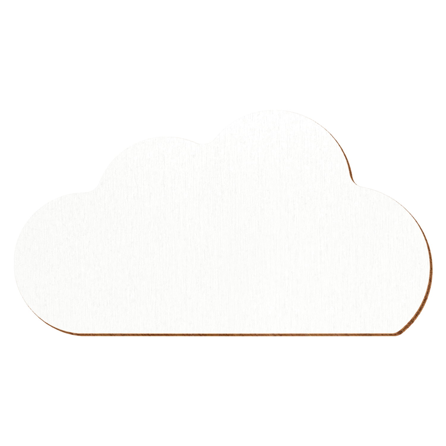 Wolke V2 Weiß Holz Zuschnitt 3-50cm