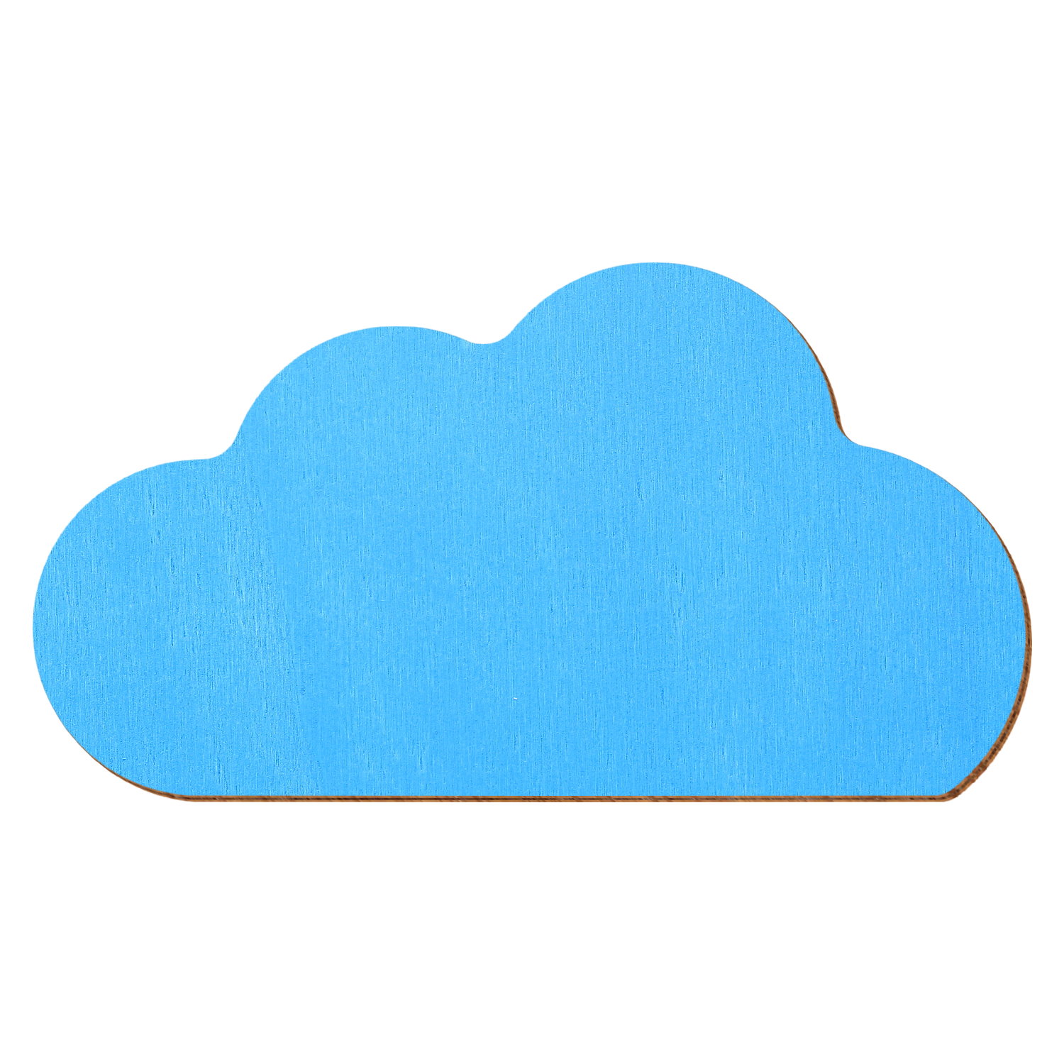 Wolke V2 Hellblau Holz Zuschnitt 3-50cm