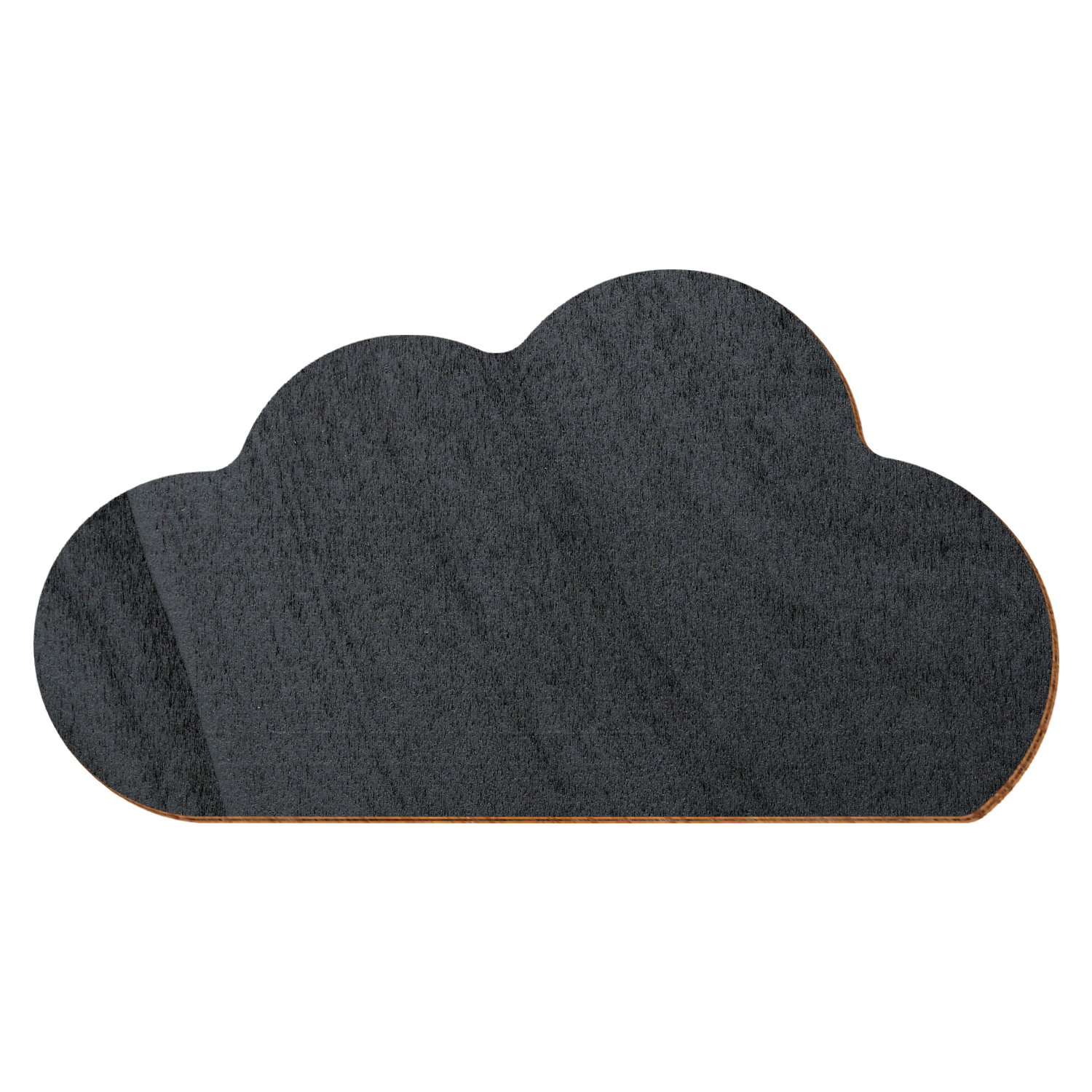 Wolke V2 Schwarz Holz Zuschnitt 3-50cm