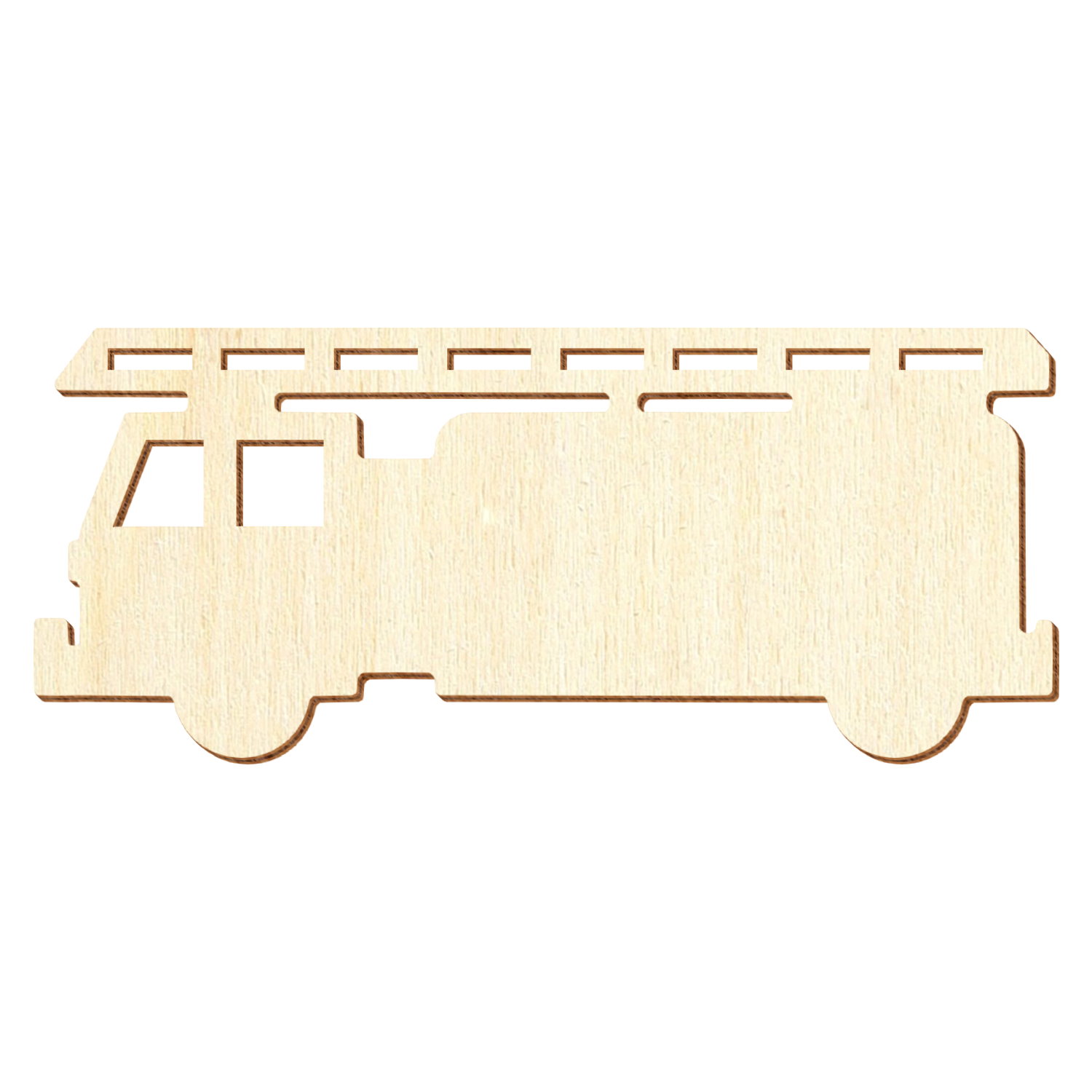 Feuerwehrauto V2 Holz Zuschnitt 3-50cm