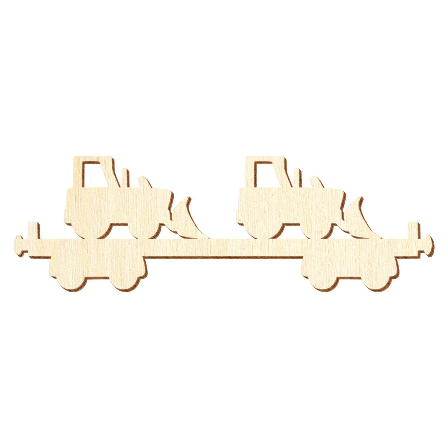 Güterwaggon mit Bulldozer Holz Zuschnitt 3-50cm