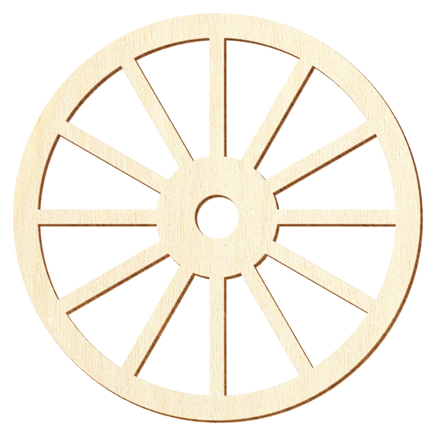 Wagenrad V1 Holz Zuschnitt 5-50cm