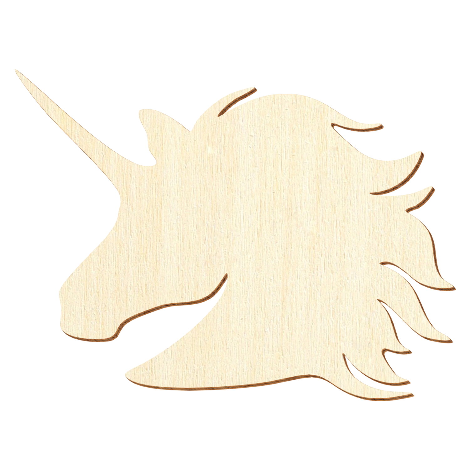 Einhornkopf Holz Zuschnitt 3-50cm
