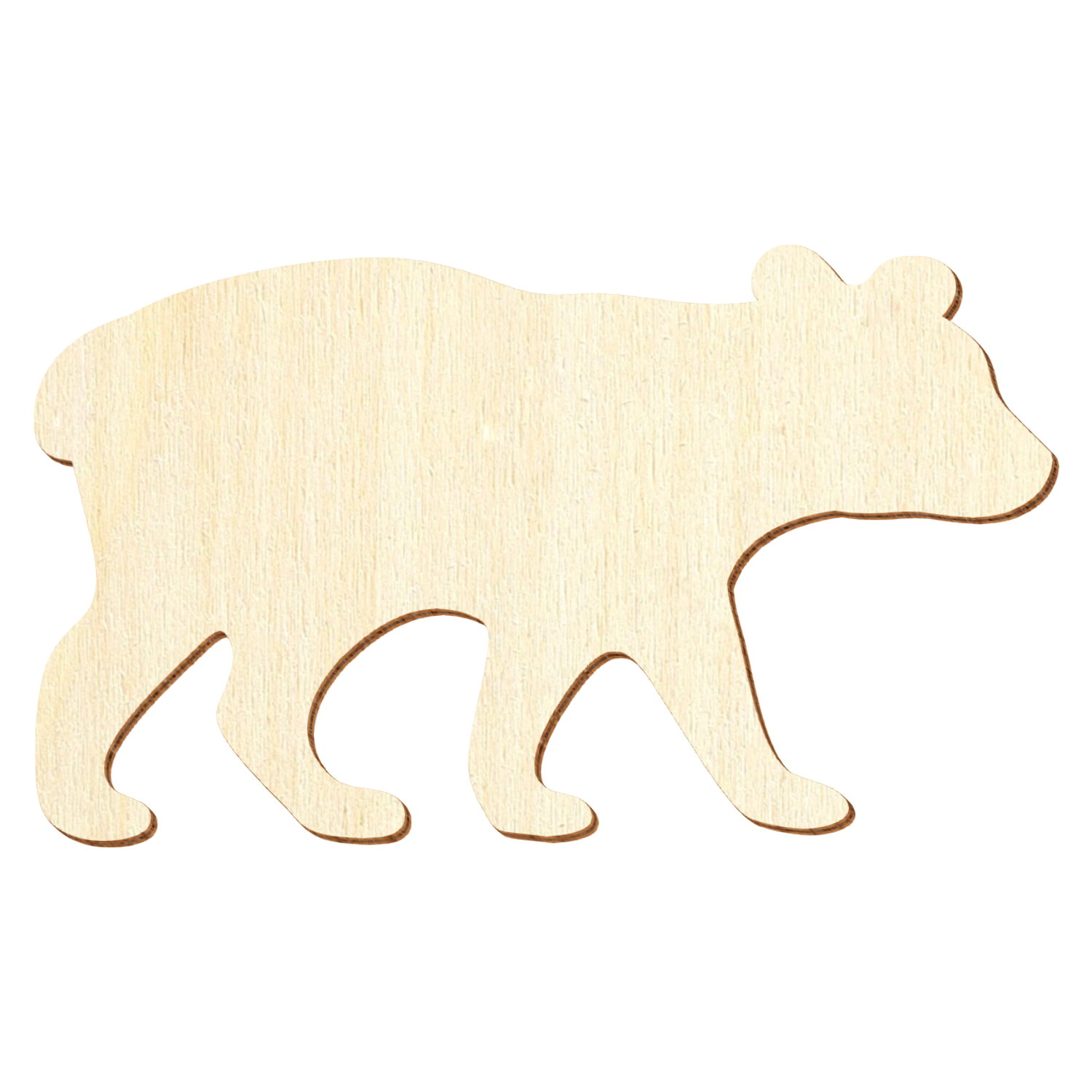 Bärenjunges Holz Zuschnitt 3-50cm