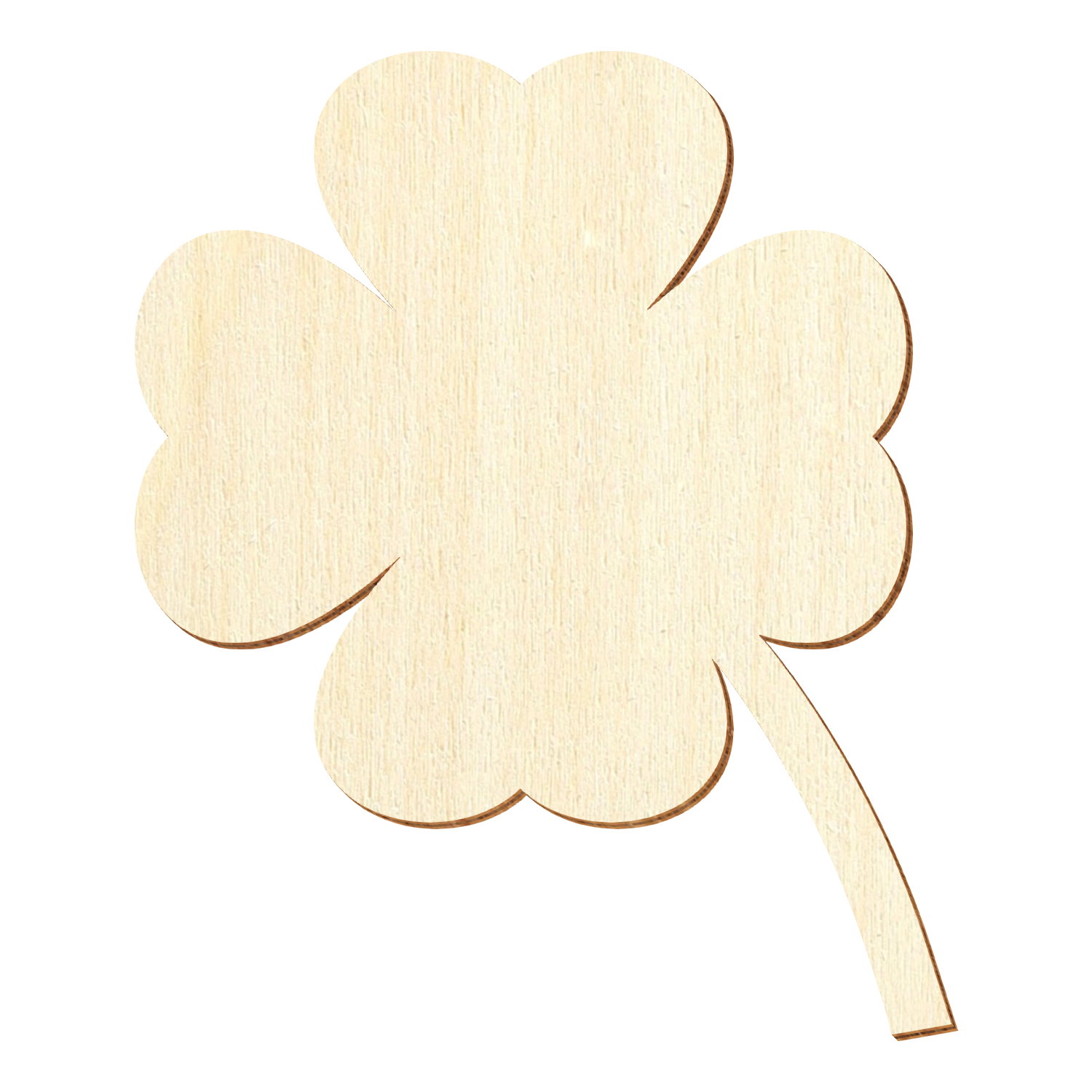 Kleeblatt Glücksbringer Holz Zuschnitt 3-50cm