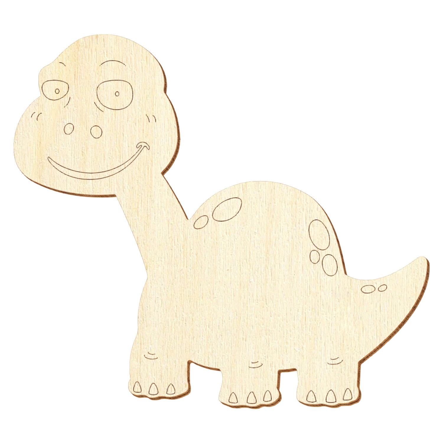 Drolliger Dino V1 Holz Zuschnitt 3-50cm