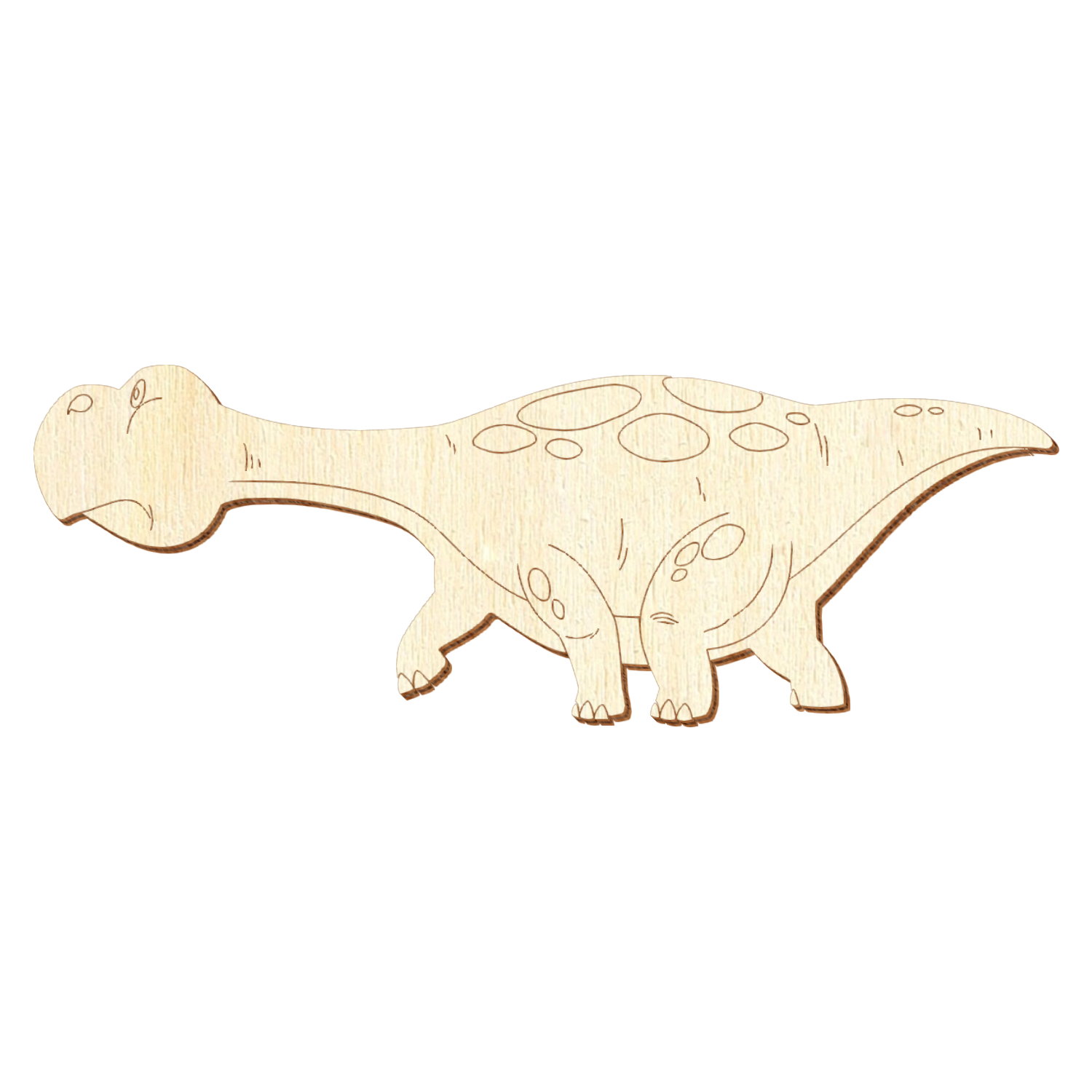 Drolliger Brontosaurus V2 Holz Zuschnitt 3-50cm