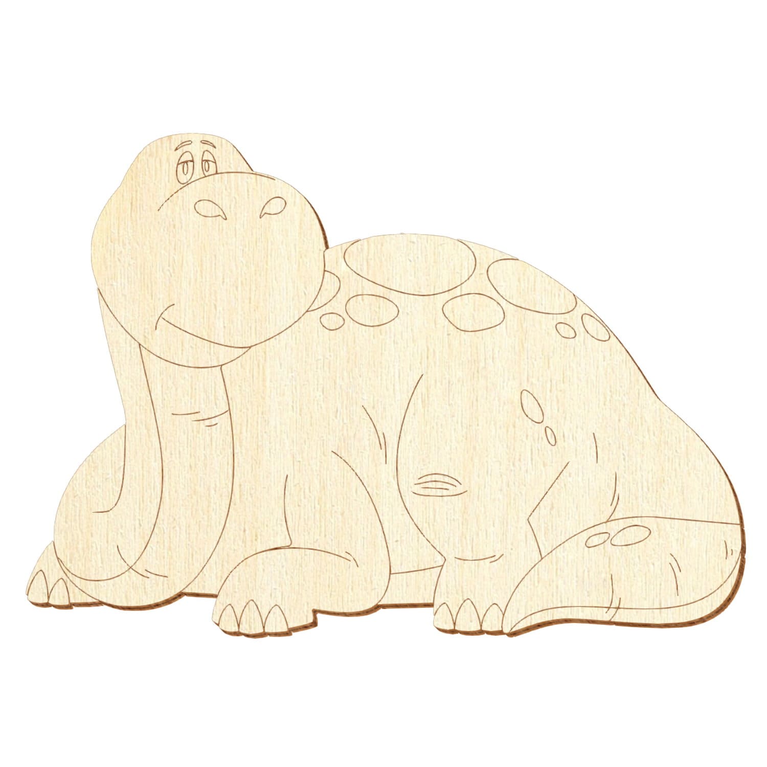 Drolliger Brontosaurus V3 Holz Zuschnitt 3-50cm