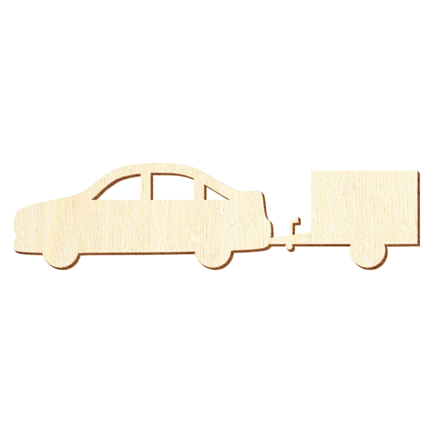 Auto V7 mit Planenanhänger Holz Zuschnitt 5-50cm