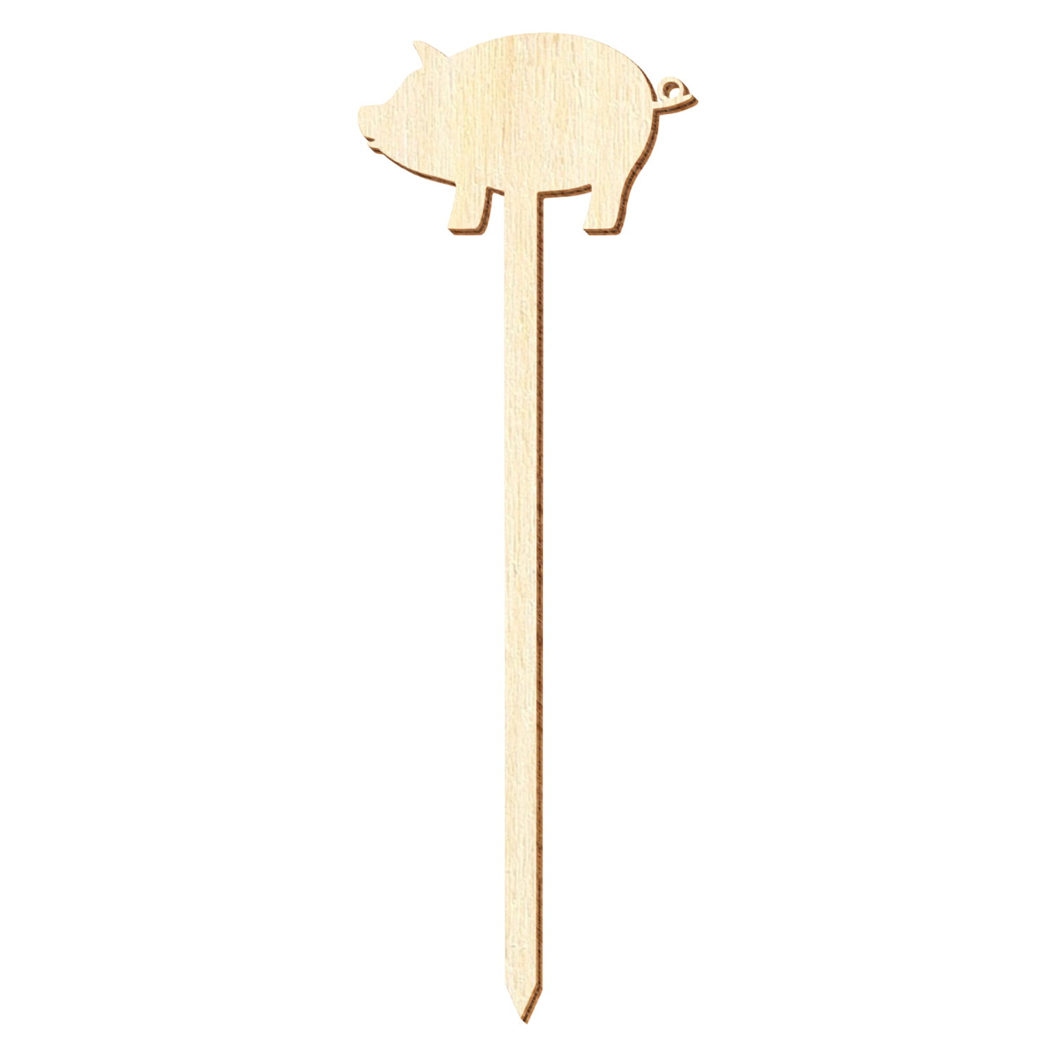 Schwein Holz Blumenstecker 10-50cm