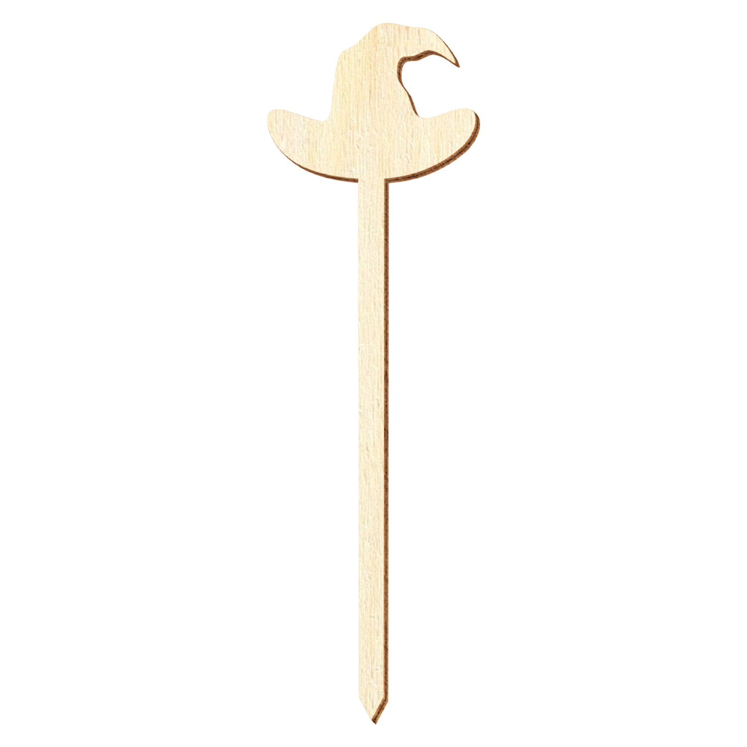 Hexenhut Holz Blumenstecker 10-50cm
