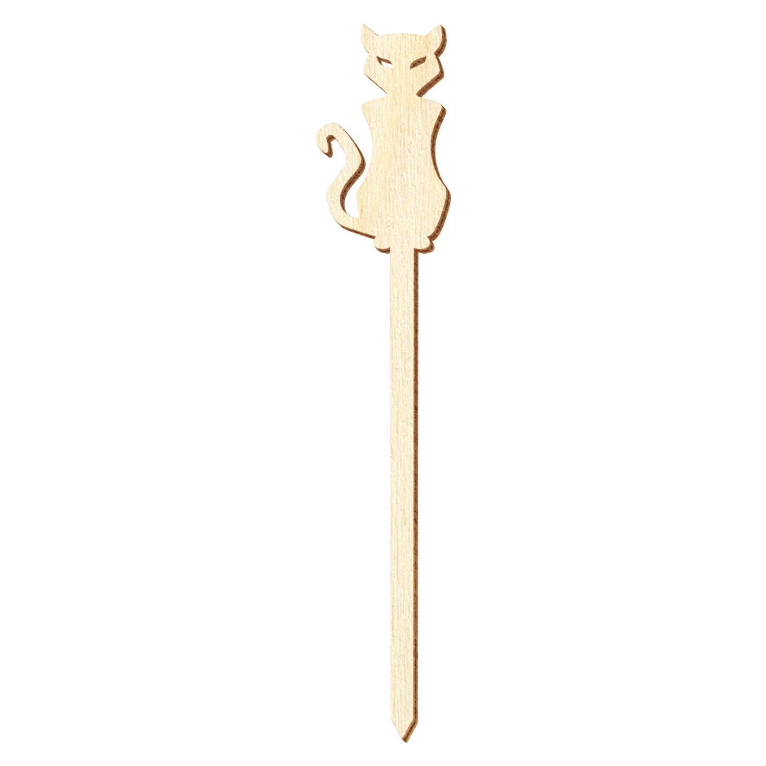 Halloween Katze Holz Blumenstecker 10-50cm