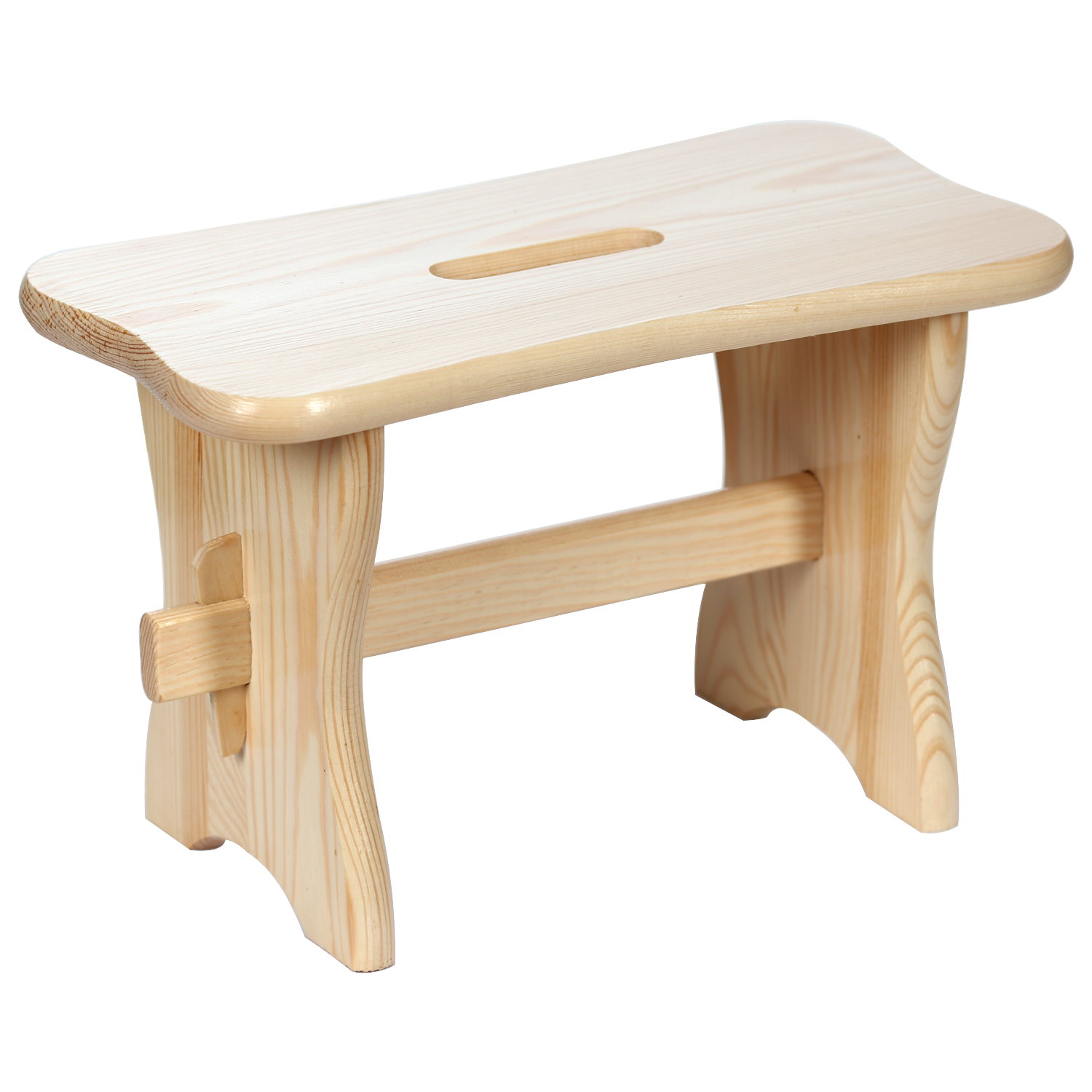 Lackierte Holz Fussbank Tritthocker Kiefernholz