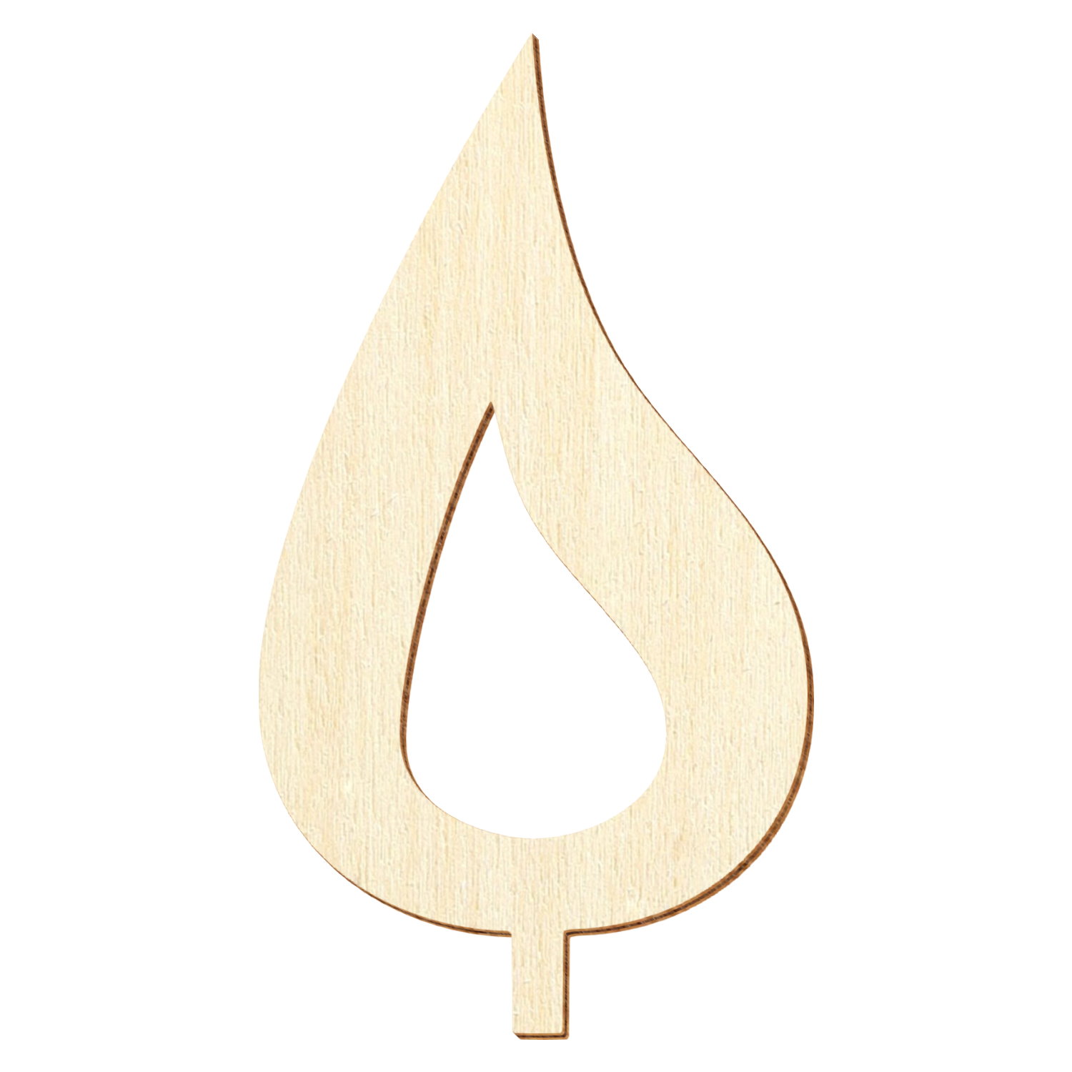 Kerzenflamme V2 Holz Zuschnitt 5-50cm