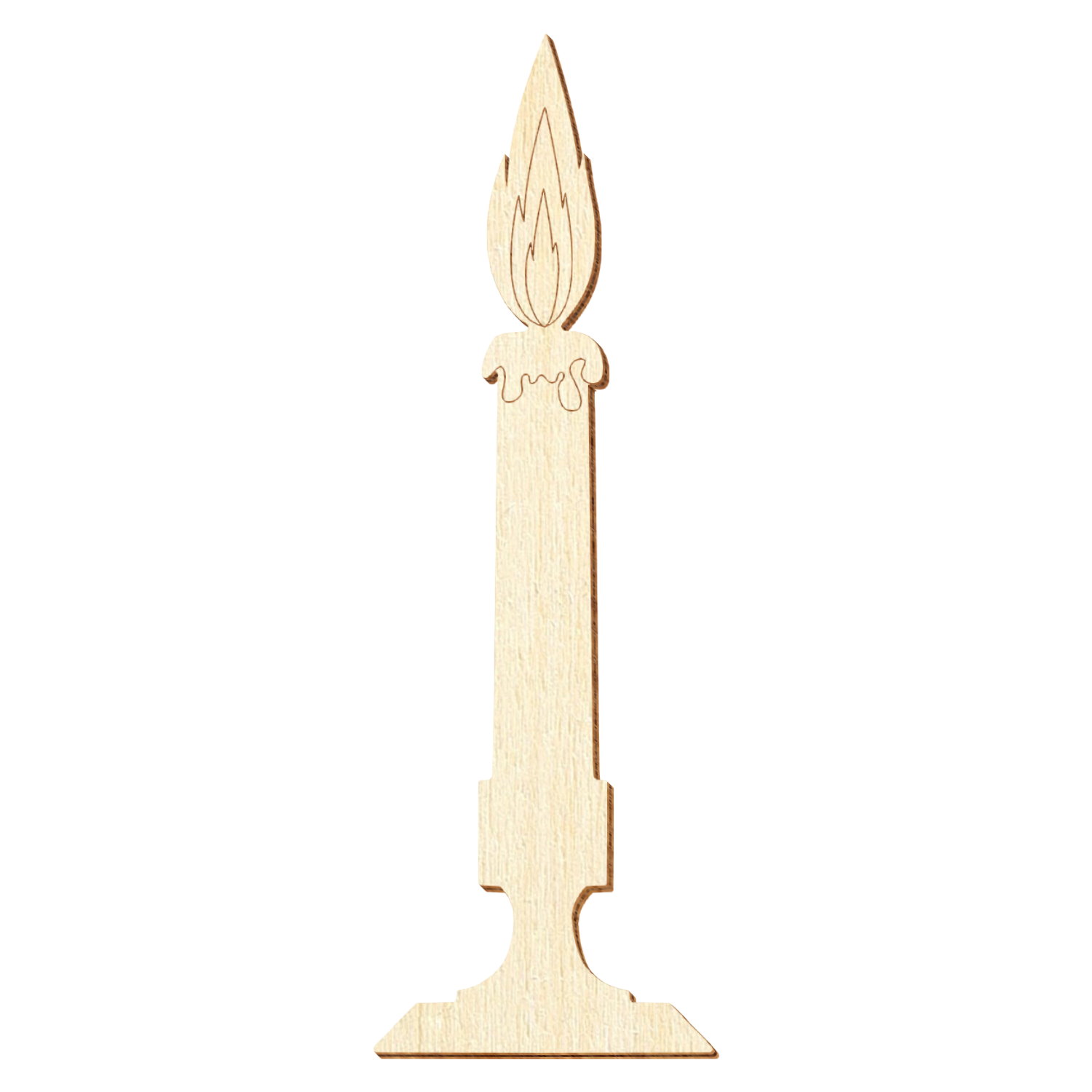 Kerze V1 Holz Zuschnitt 5-50cm