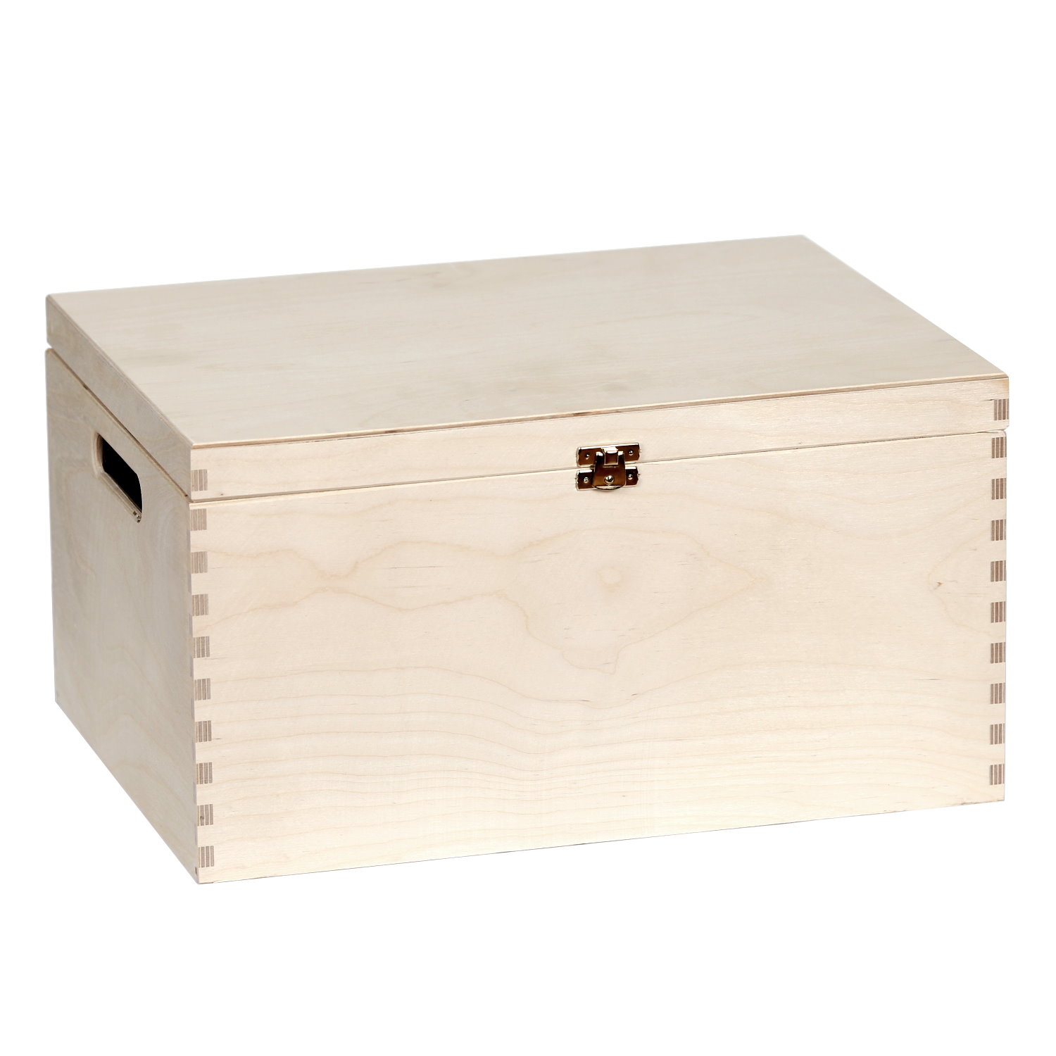 Holzkiste mit Deckel und Verschluß