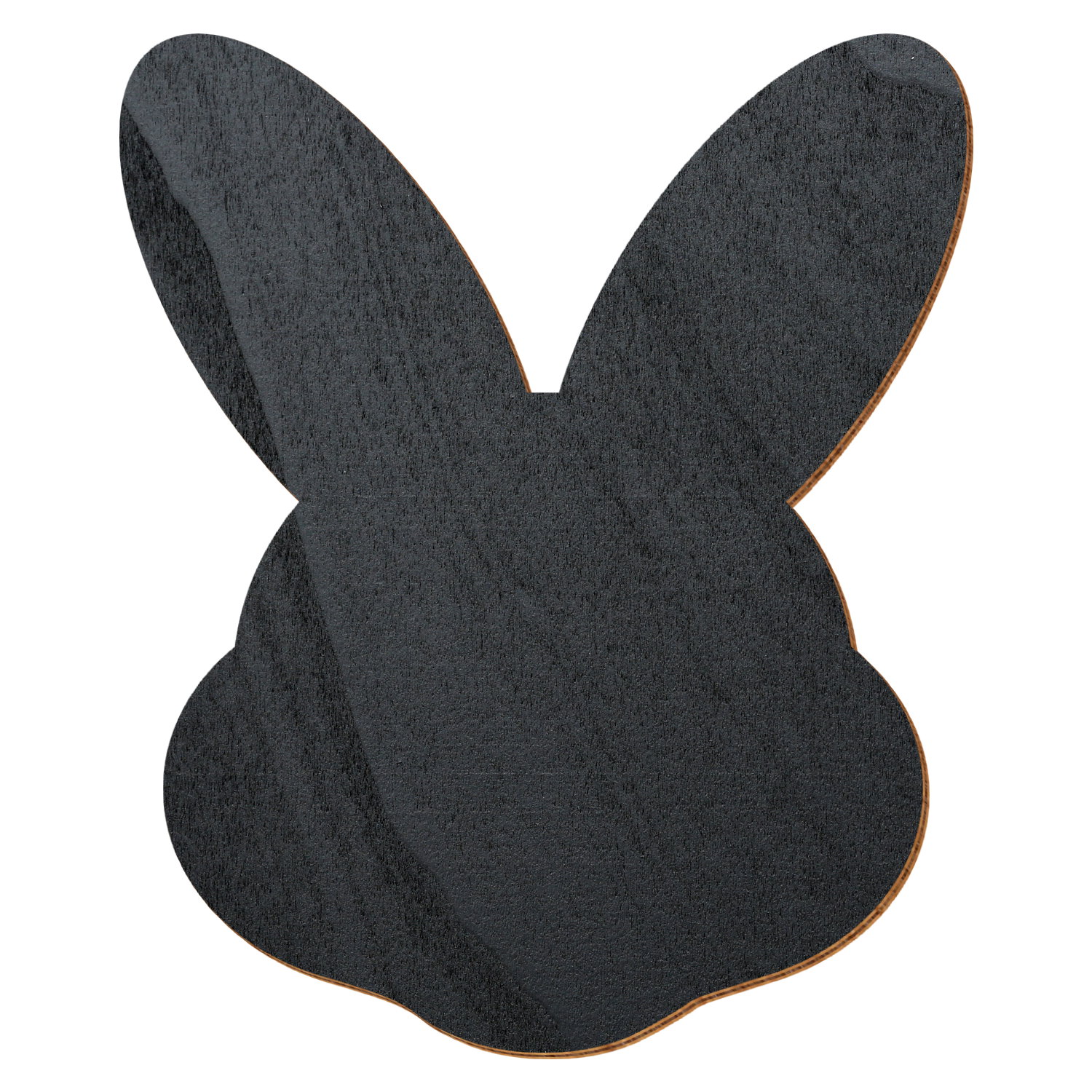 Hasenkopf Schwarz Holz Zuschnitt 3-50cm
