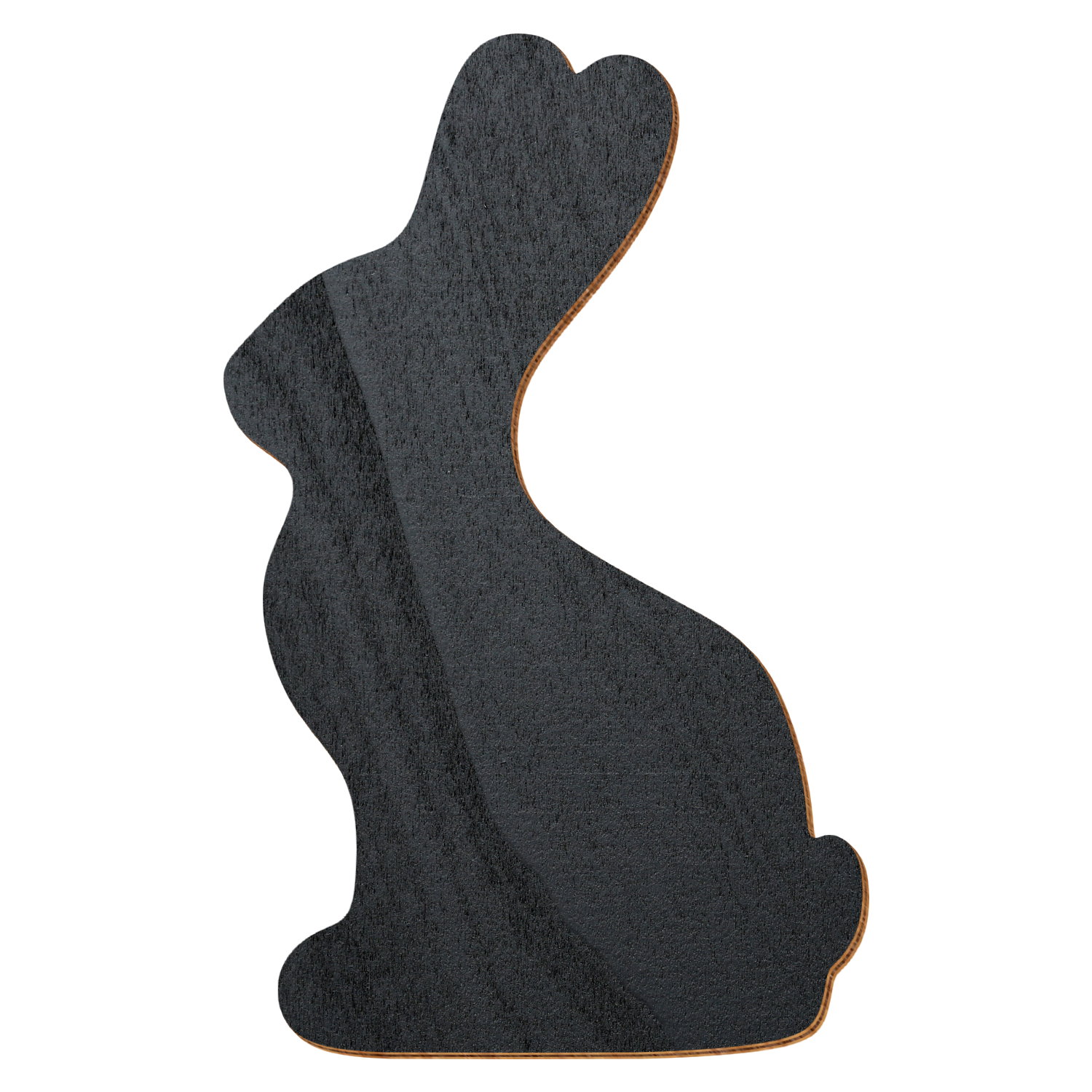 Schokohase Schwarz Holz Zuschnitt 3-50cm