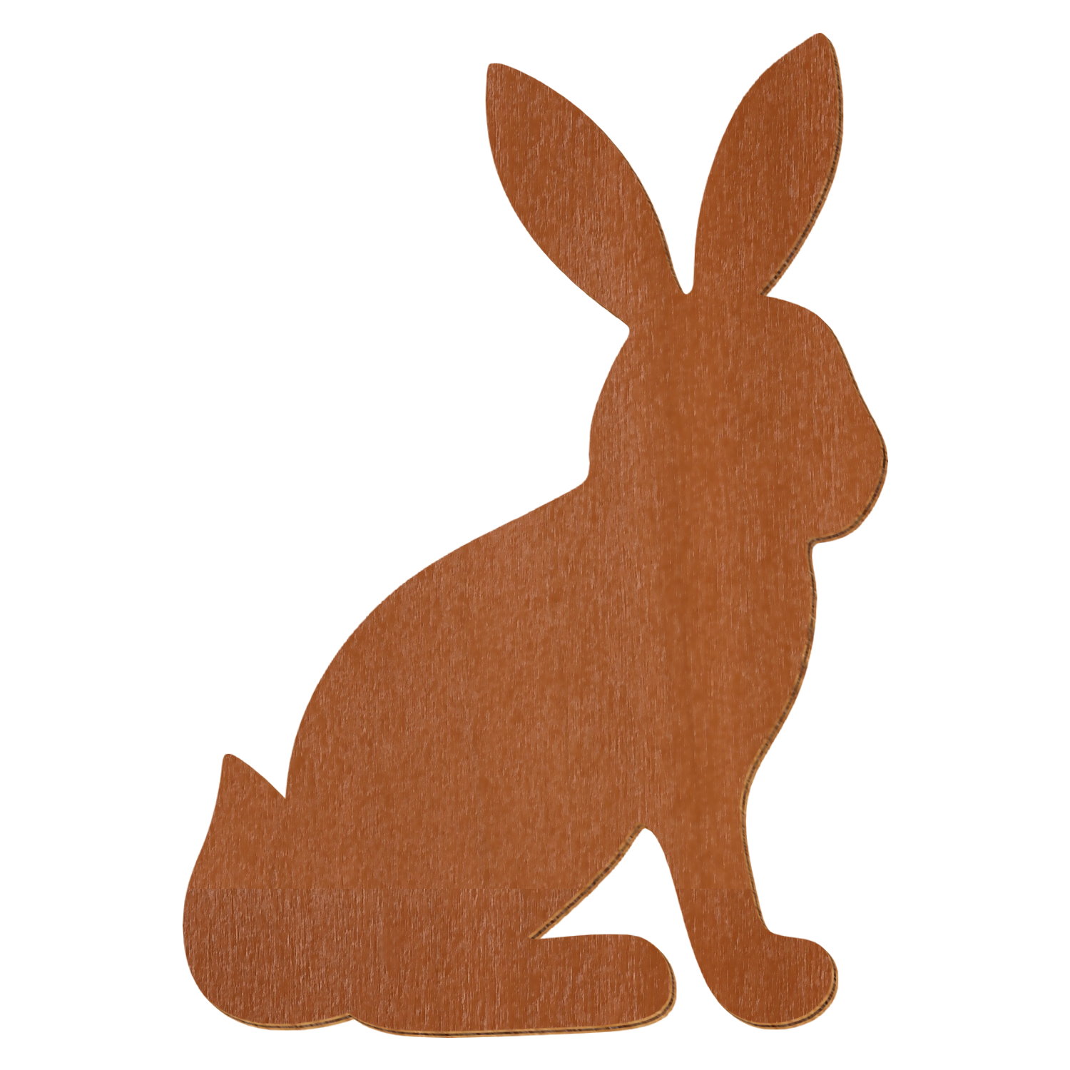 Sitzender Hase Braun Holz Zuschnitt 3-50cm