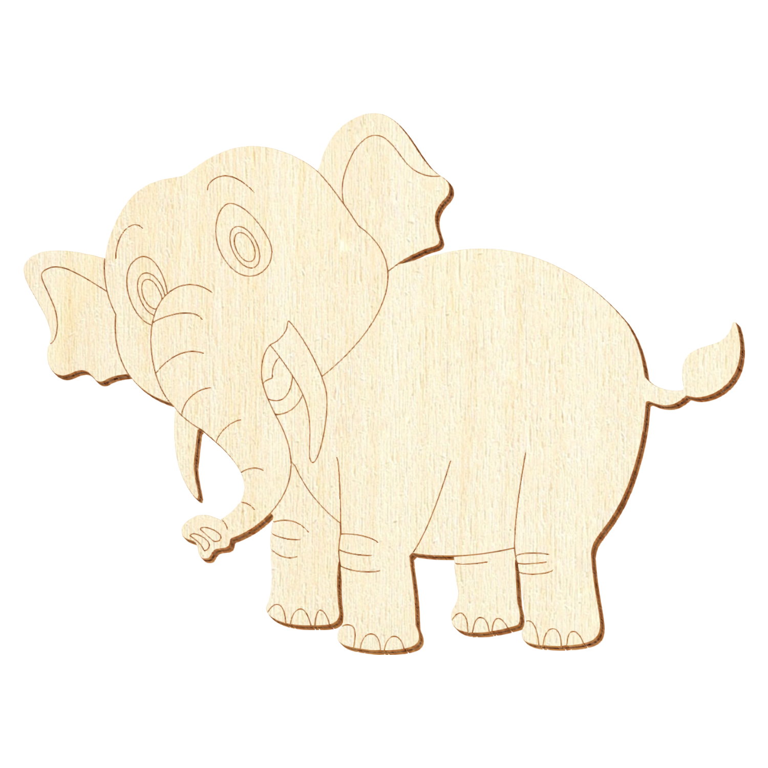 Papa Elefant Holz Zuschnitt 5-50cm