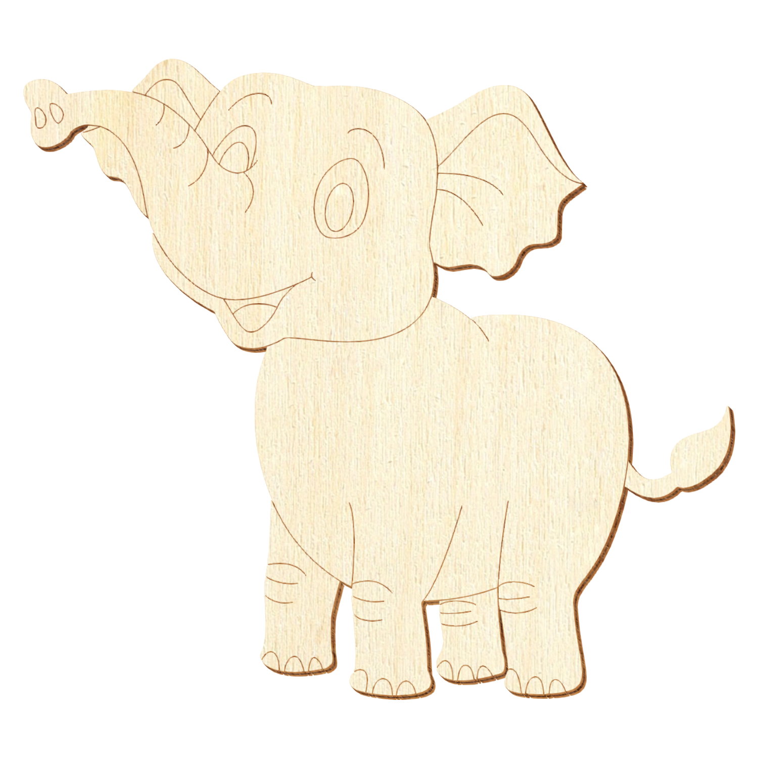 Mama Elefant Holz Zuschnitt 5-50cm