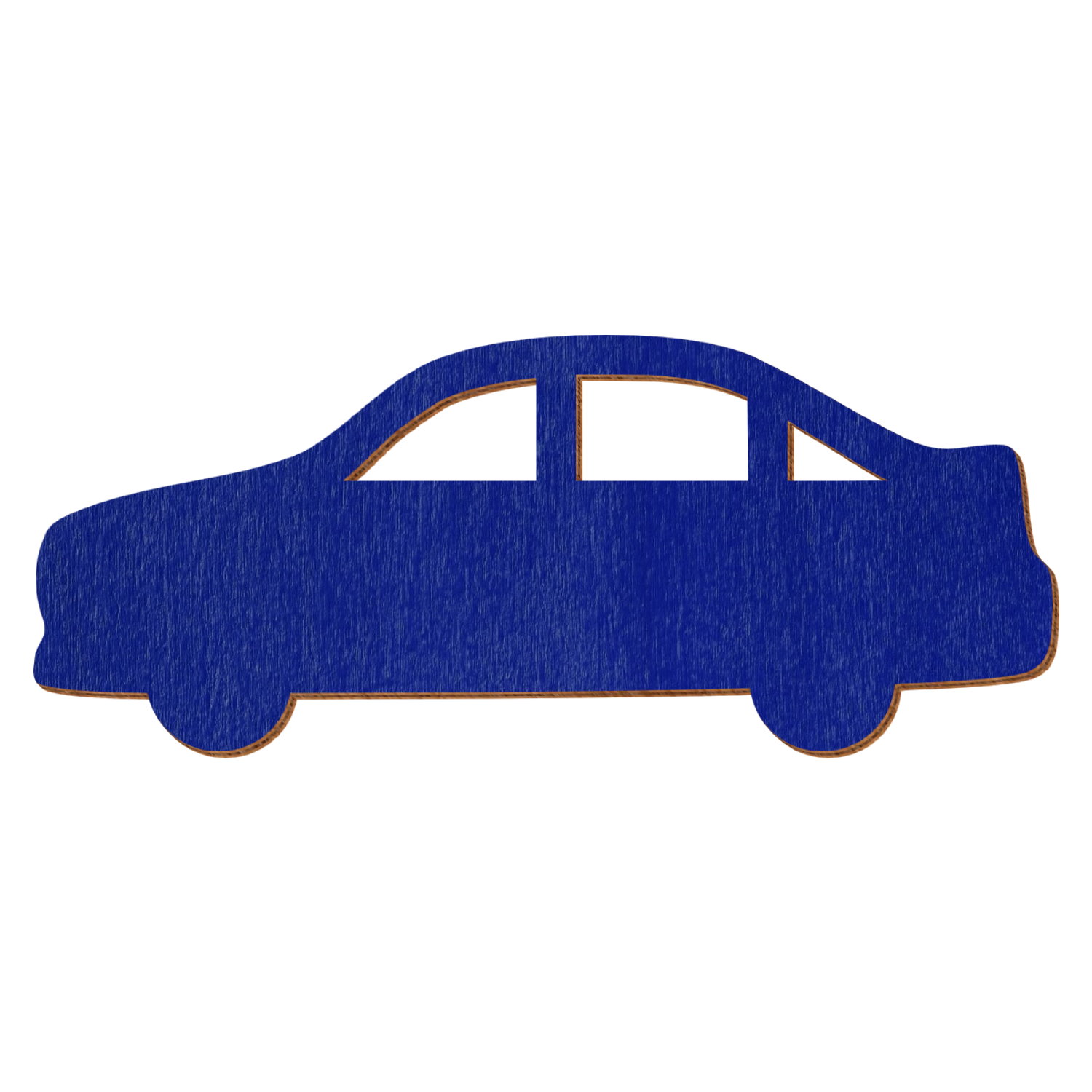 Auto V2 Blau Holz Zuschnitt 3-50cm