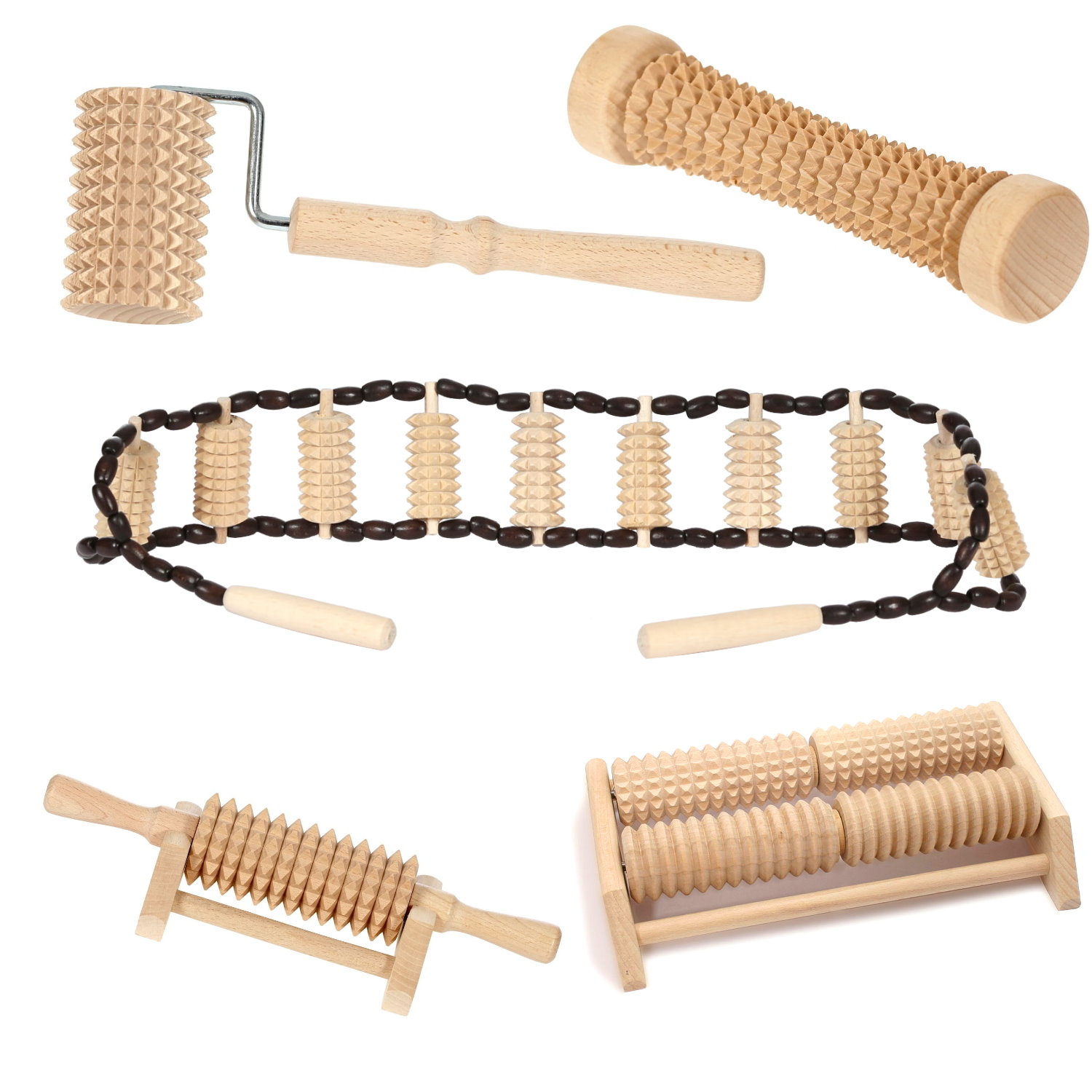 Holz Massagerollen Wellness Massage