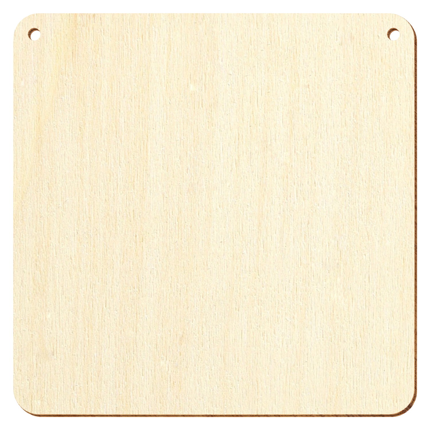 Quadrat 2 Löcher nebeneinander Holz Zuschnitt 3-50cm
