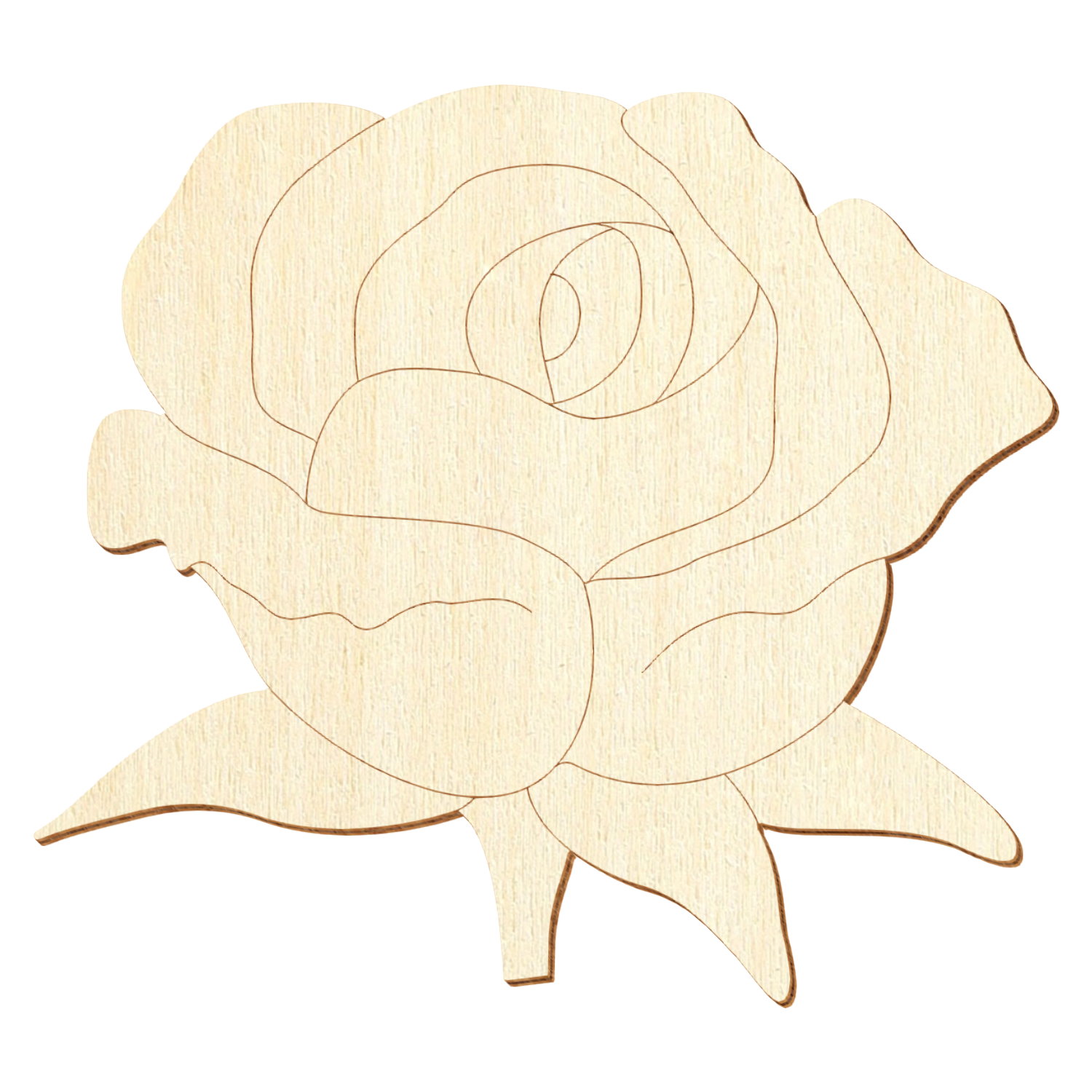 Rose V2 Holz Zuschnitt 5-50cm