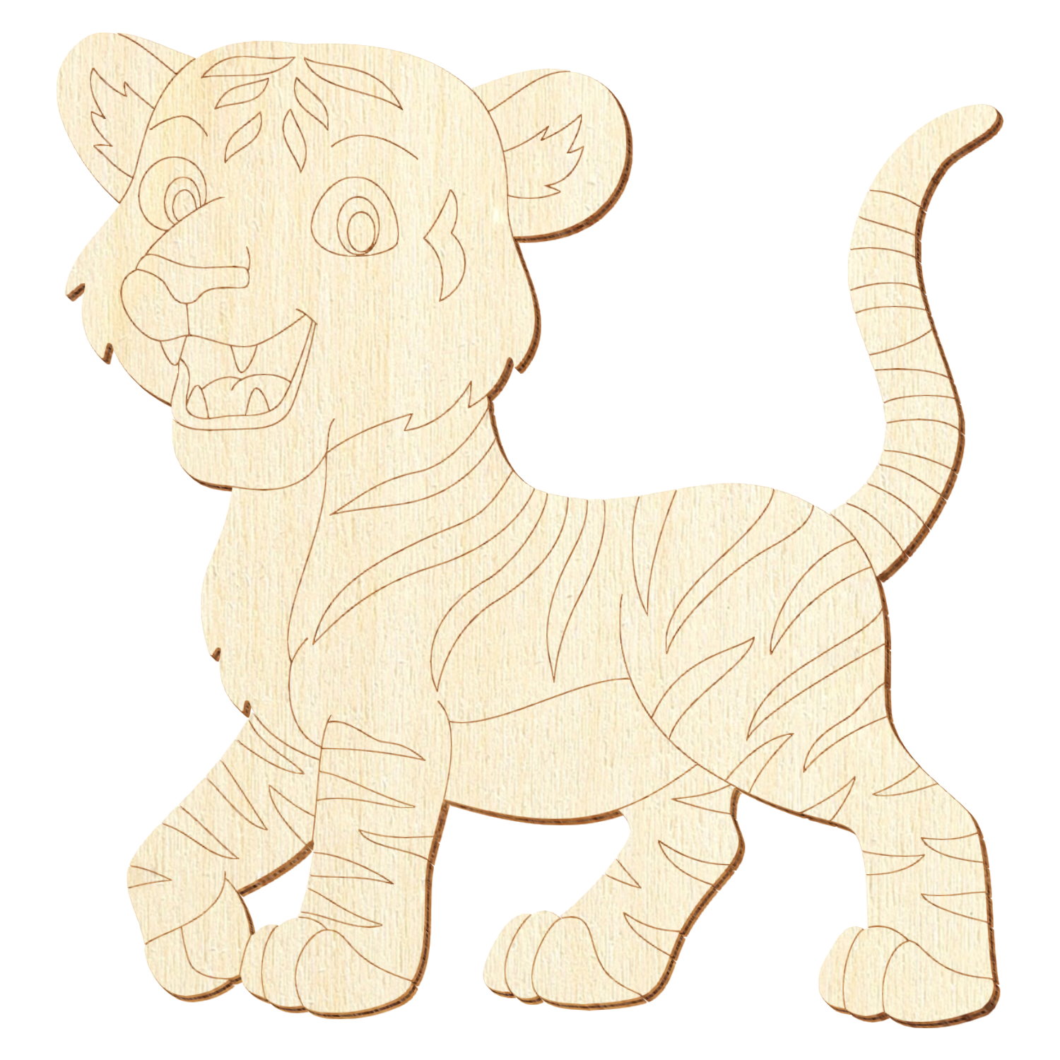 Tigerbaby Holz Zuschnitt 5-50cm