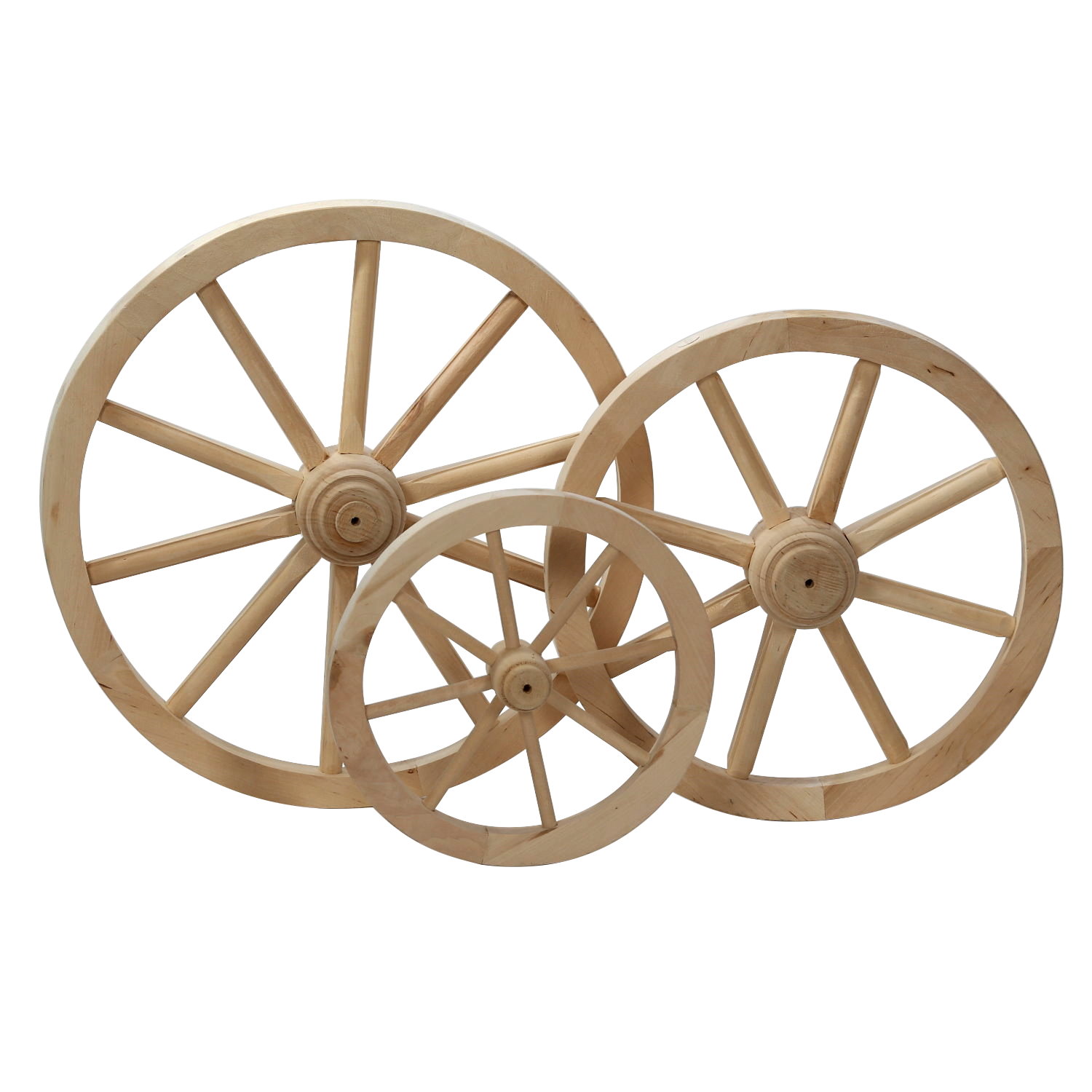Bütic Deko Wagenrad aus Lindenholz